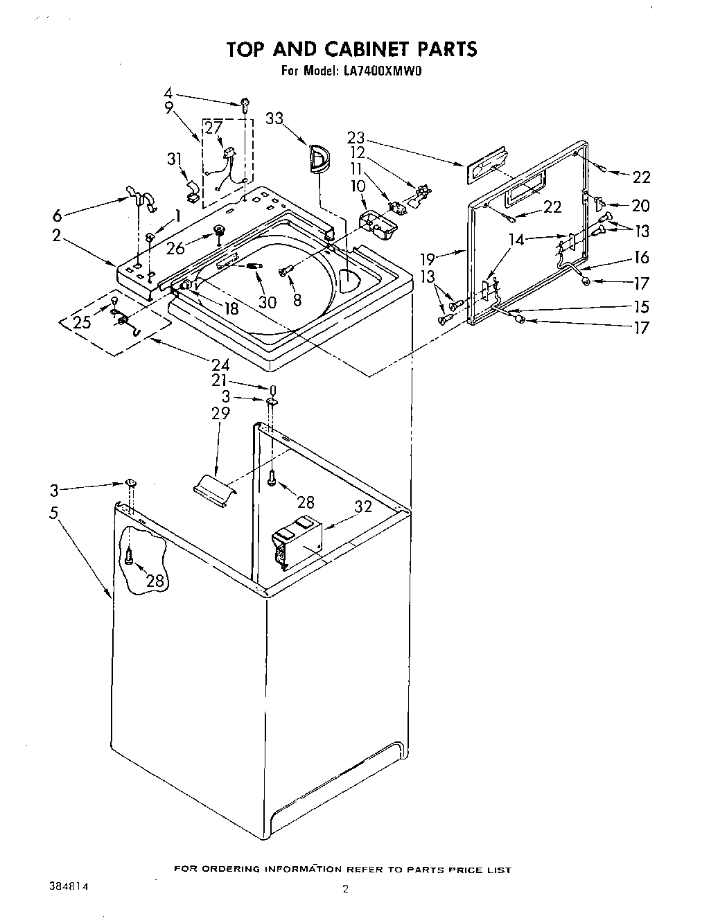 02 - TOP AND CABINET , LITERATURE AND OPTIONAL