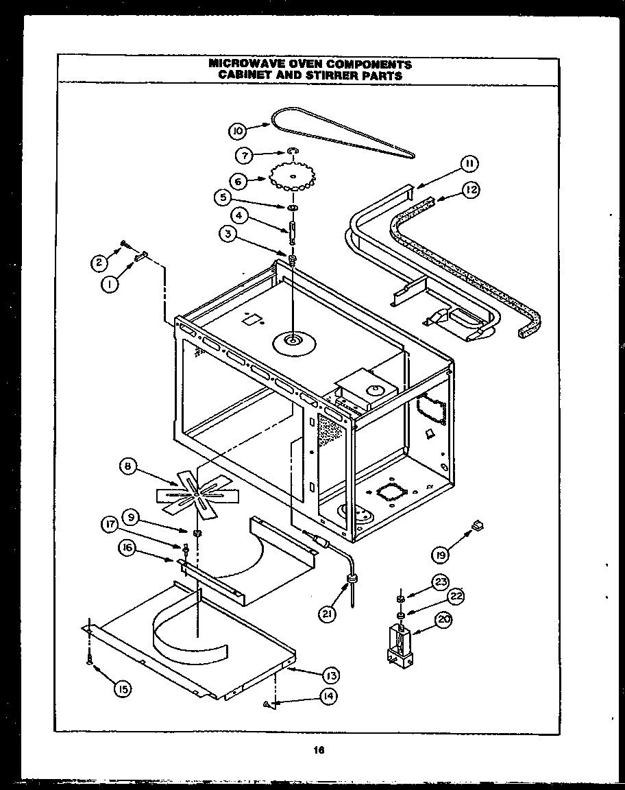 04 - MICROWAVE OVEN COMPNT & STIRRER PARTS