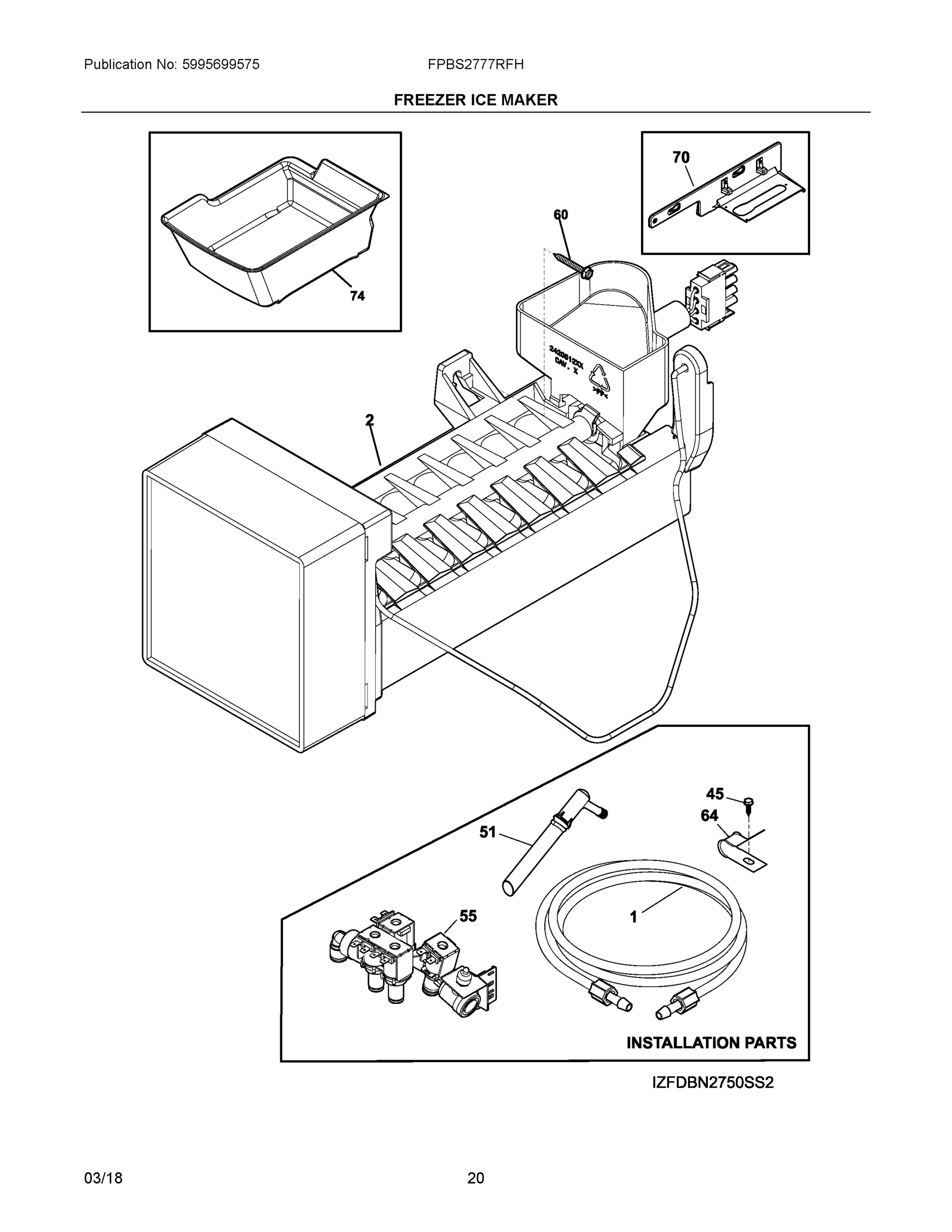 10 - FREEZER ICE MAKER