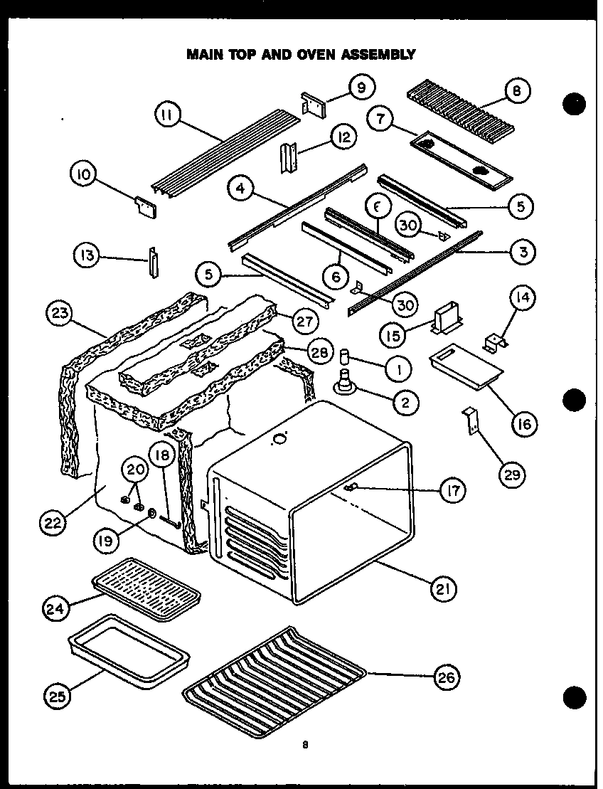 05 - MAIN TOP AND OVEN ASSY