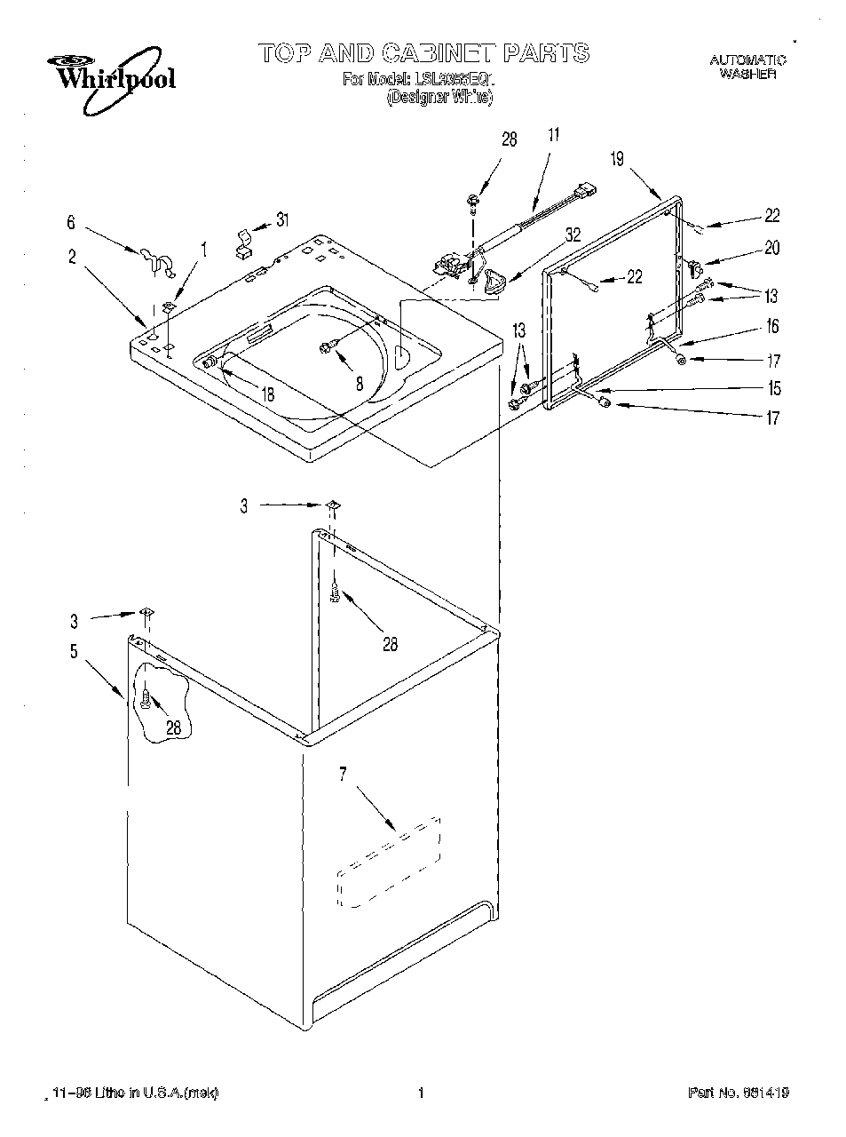 01 - TOP AND CABINET