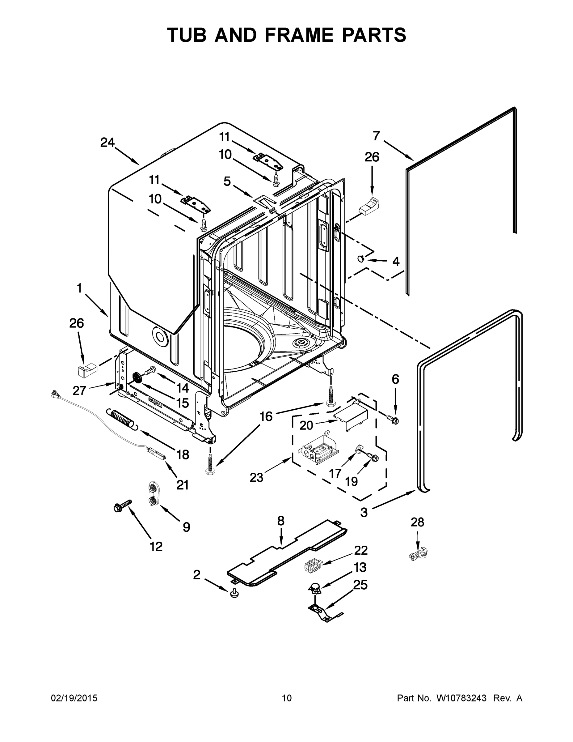 06 - TUB AND FRAME PARTS