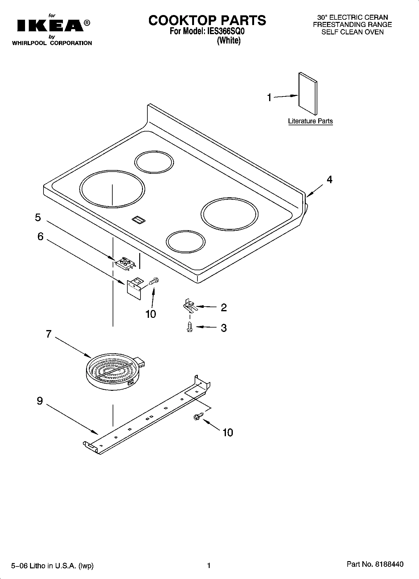 01 - COOKTOP PARTS