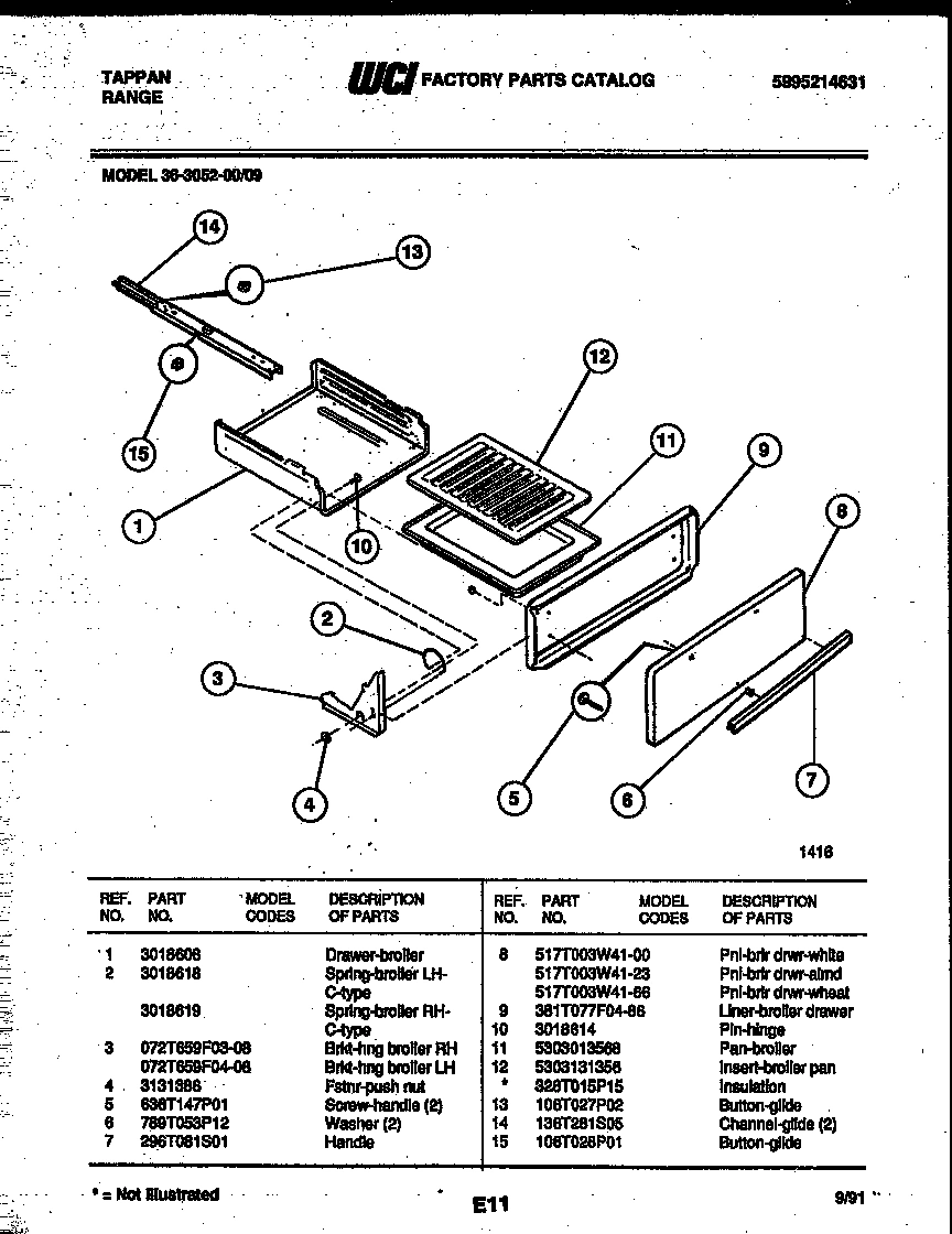 07 - BROILER DRAWER PARTS