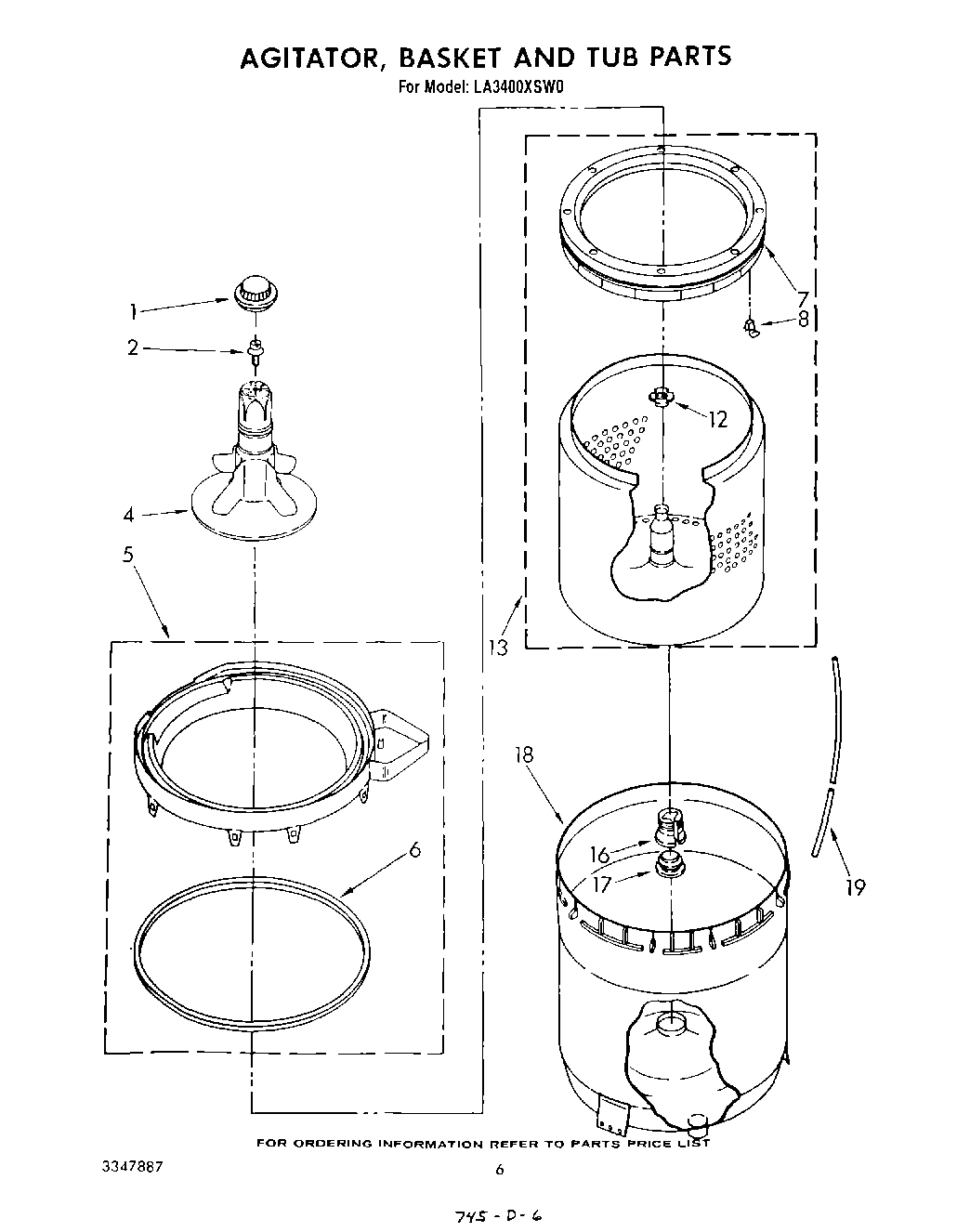 04 - AGITATOR, BASKET AND TUB