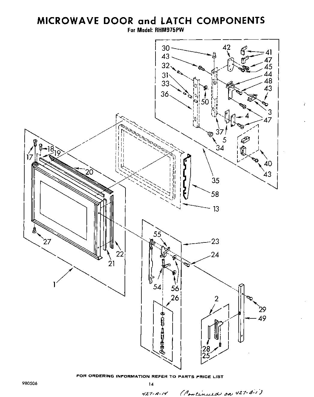 09 - MICROWAVE DOOR AND LATCH