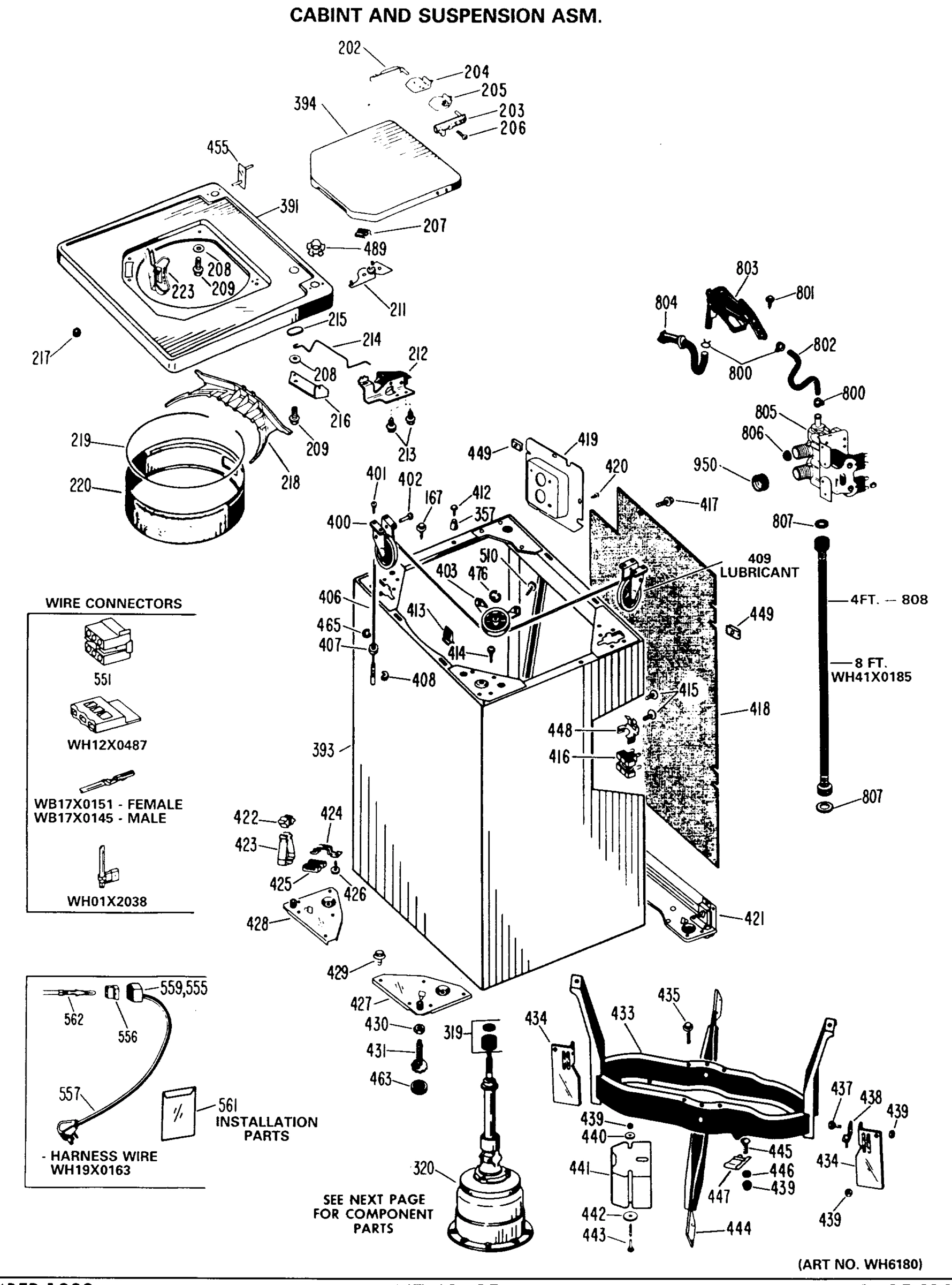CABINET AND SUSPENSION ASM.
