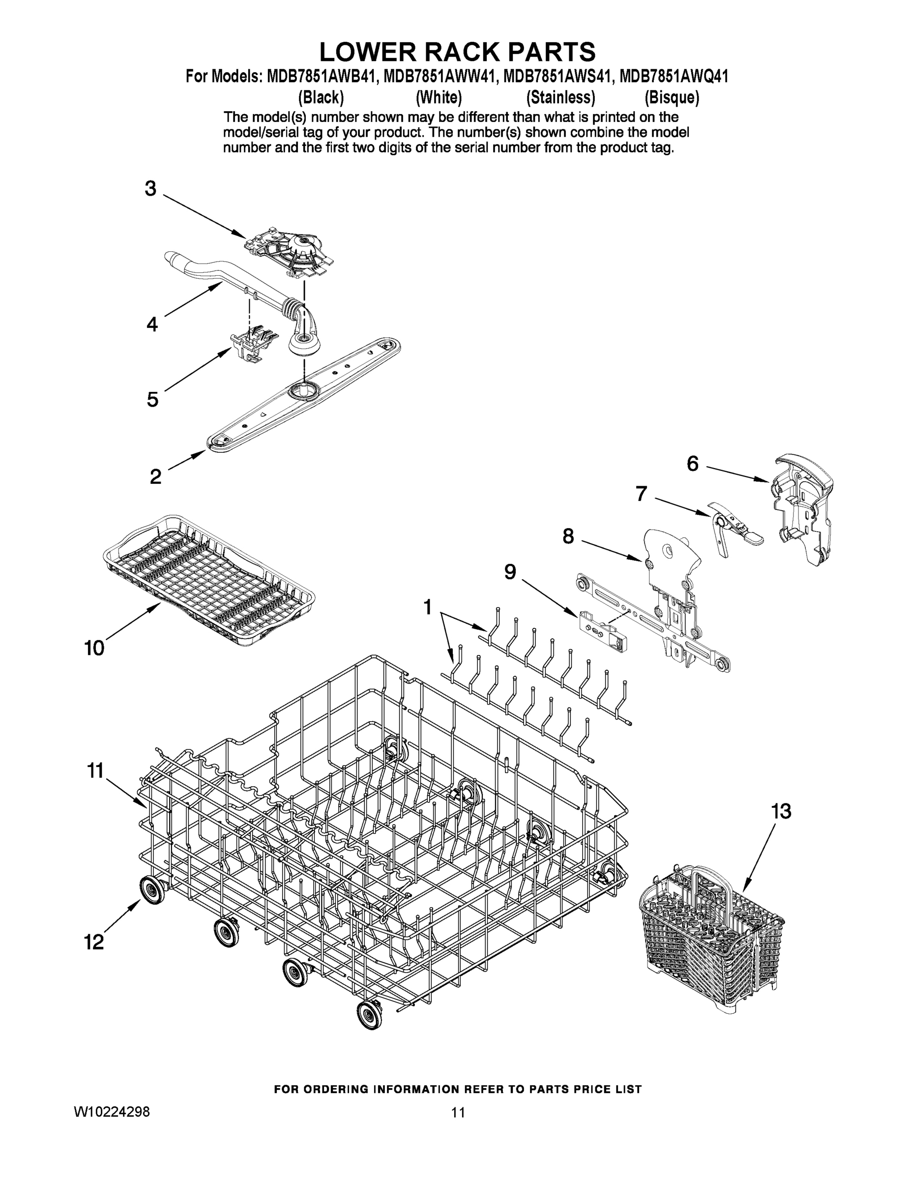 09 - LOWER RACK PARTS
