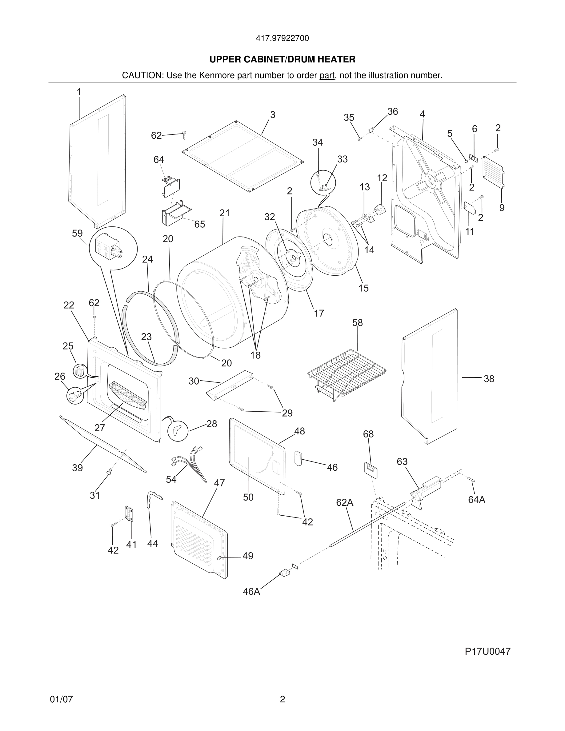 03 - UPPER CABINET/DRUM HEATER