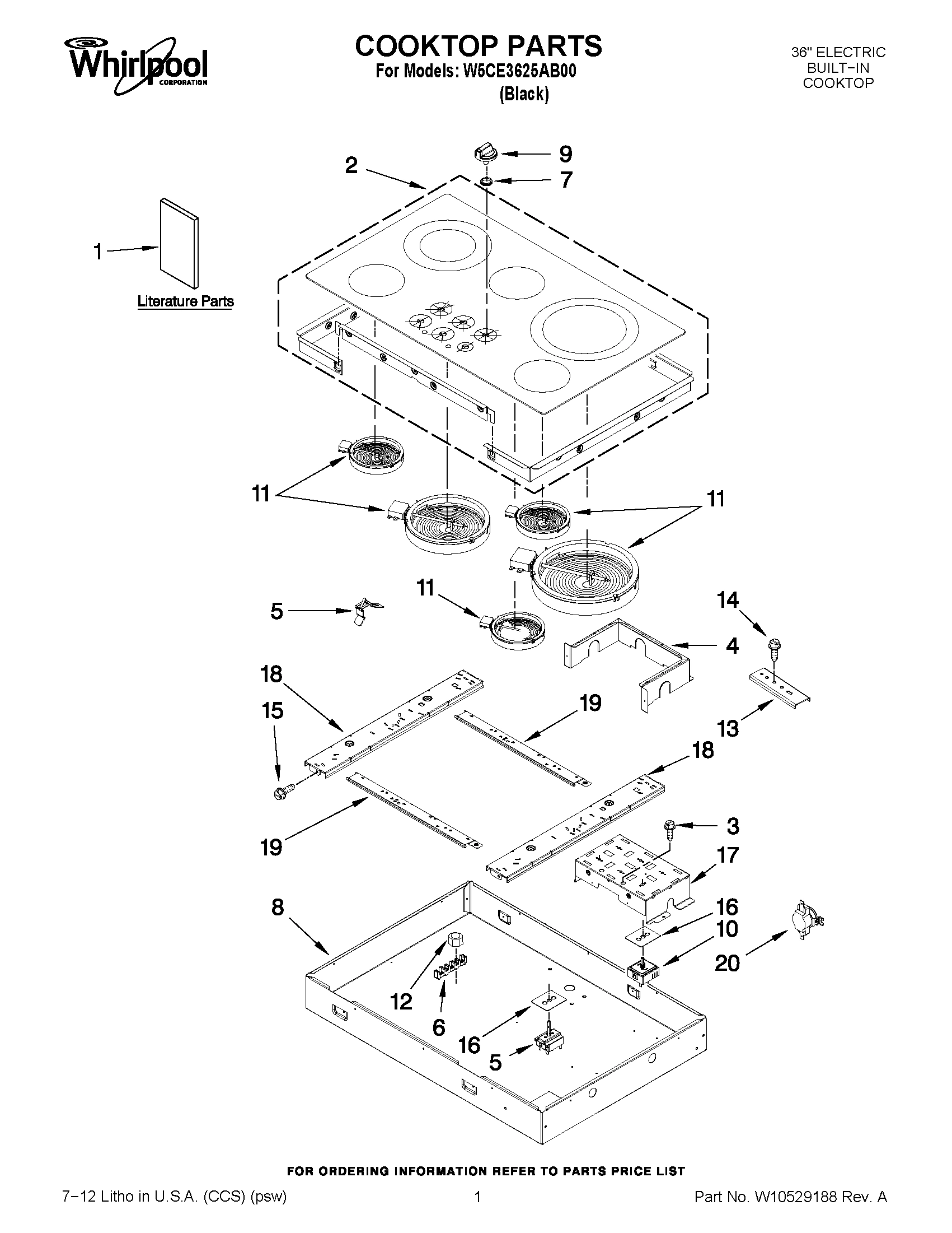 01 - COOKTOP PARTS