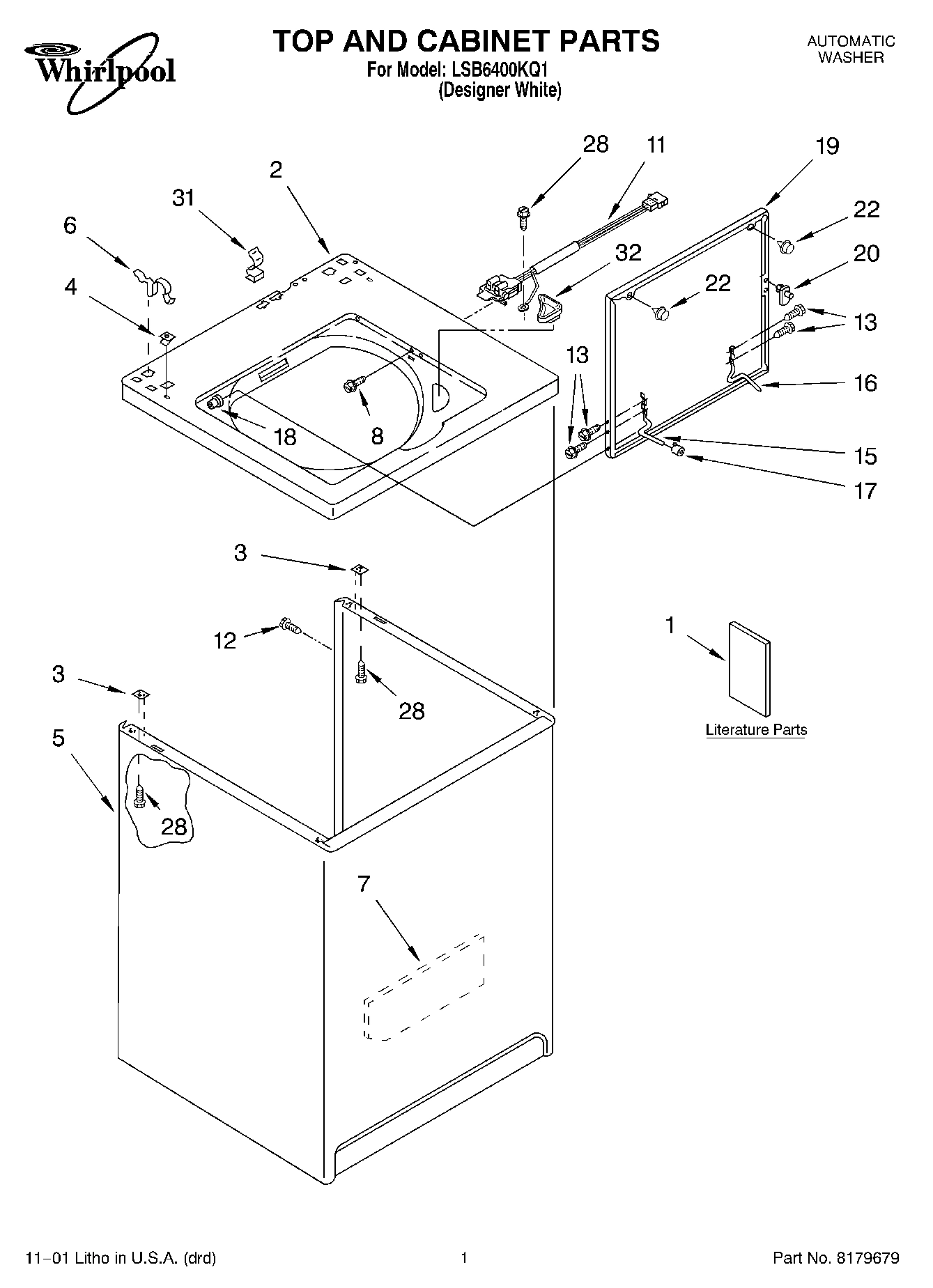 01 - TOP AND CABINET, LITERATURE