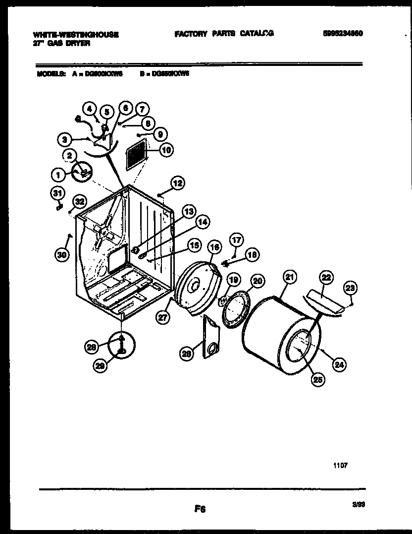 02 - CABINET AND COMPONENT PARTS