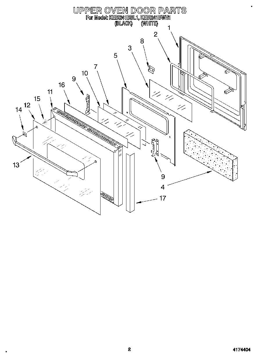 02 - UPPER OVEN DOOR