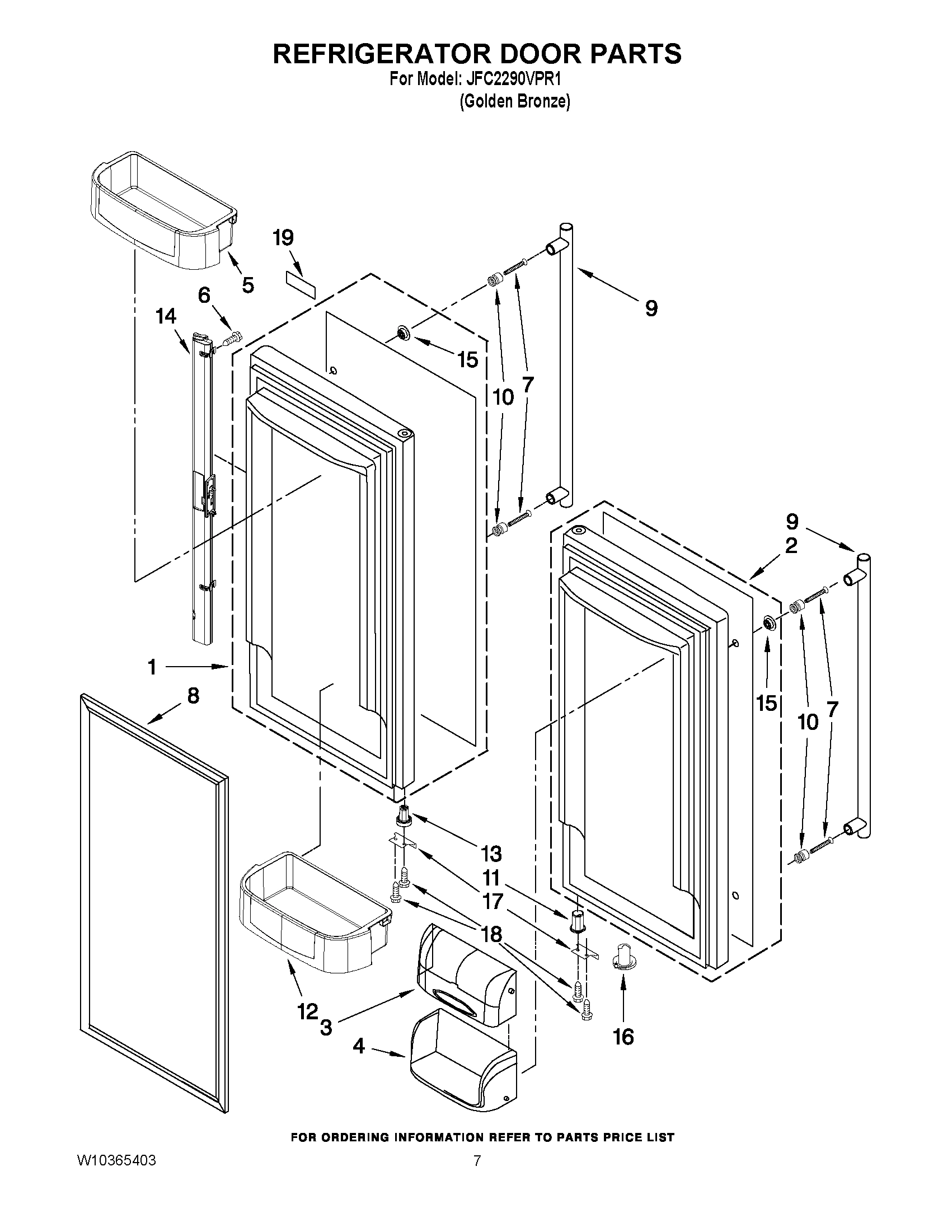 04 - REFRIGERATOR DOOR PARTS