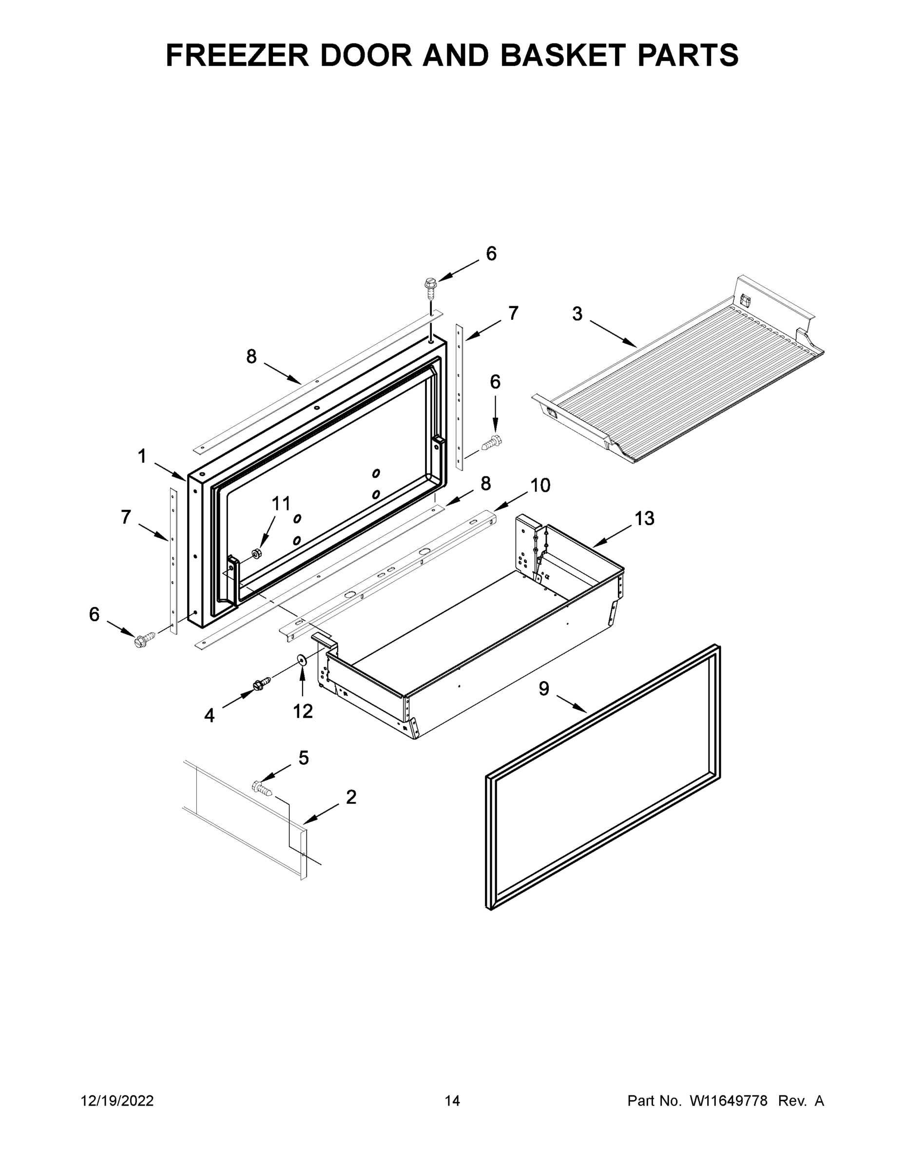 08 - FREEZER DOOR AND BASKET PARTS
