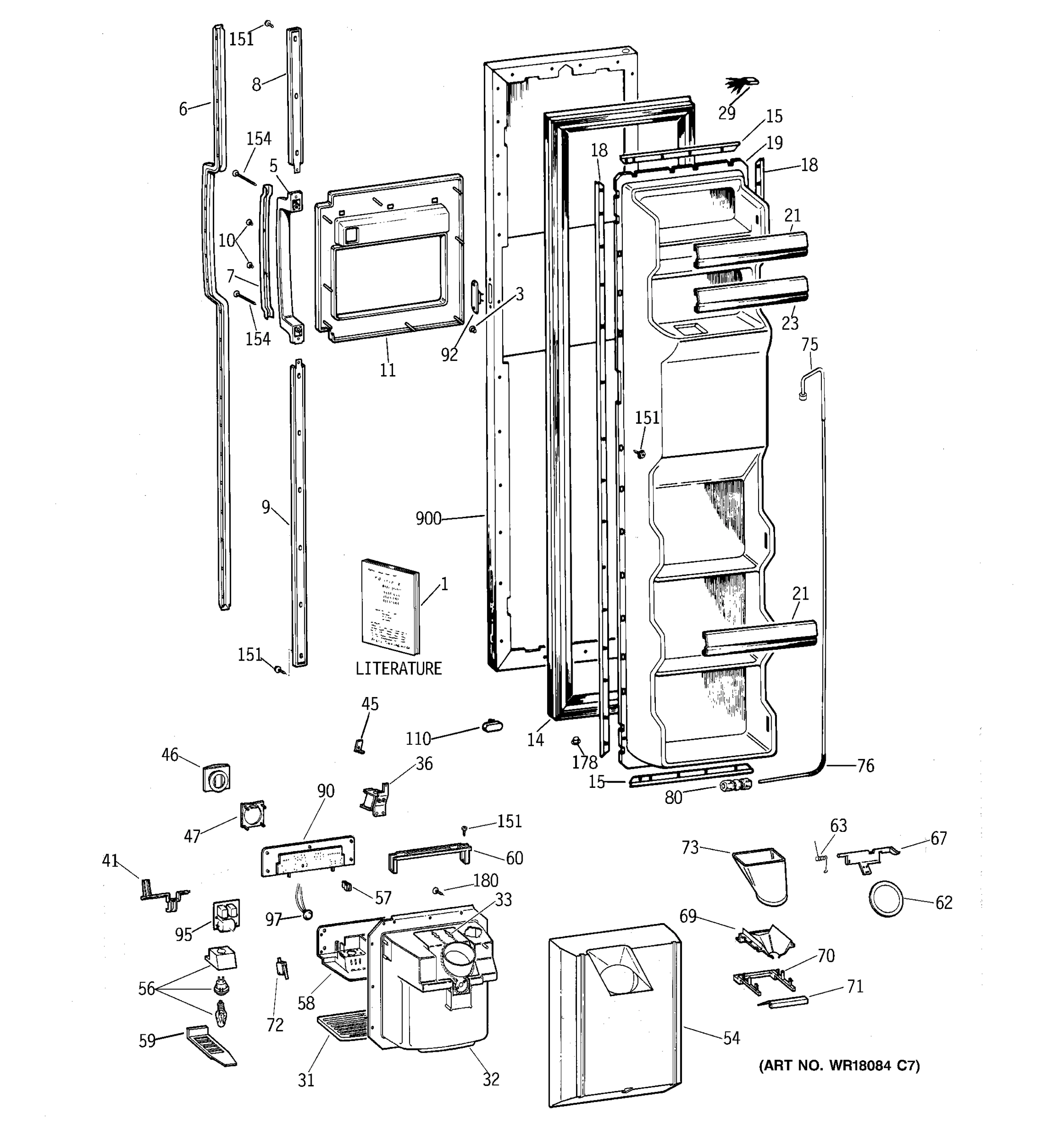 FREEZER DOOR