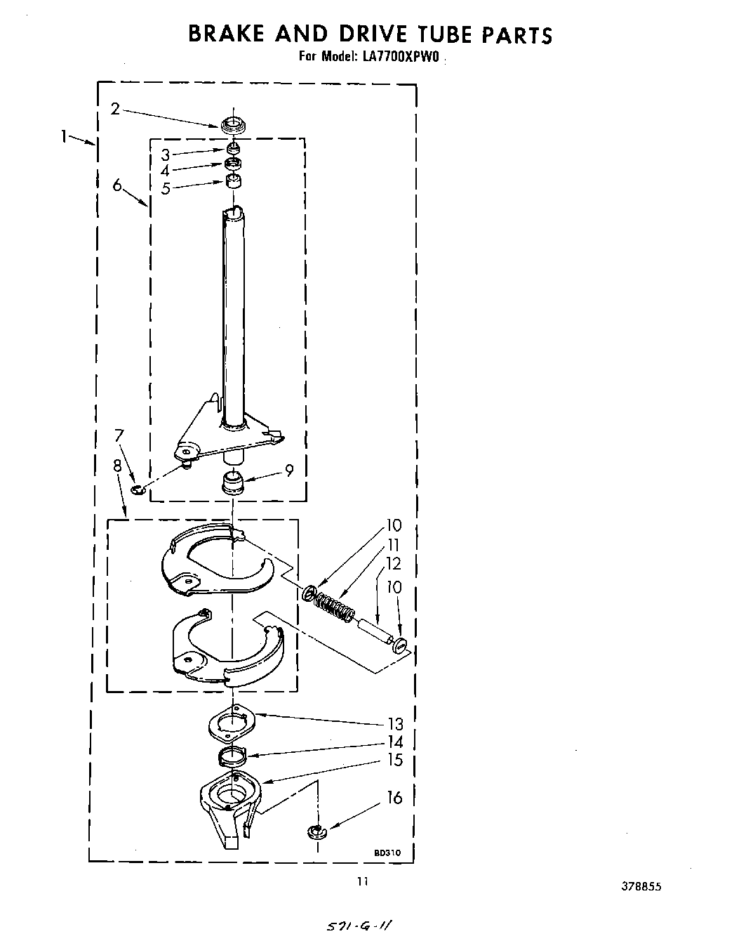 09 - BRAKE AND DRIVE TUBE
