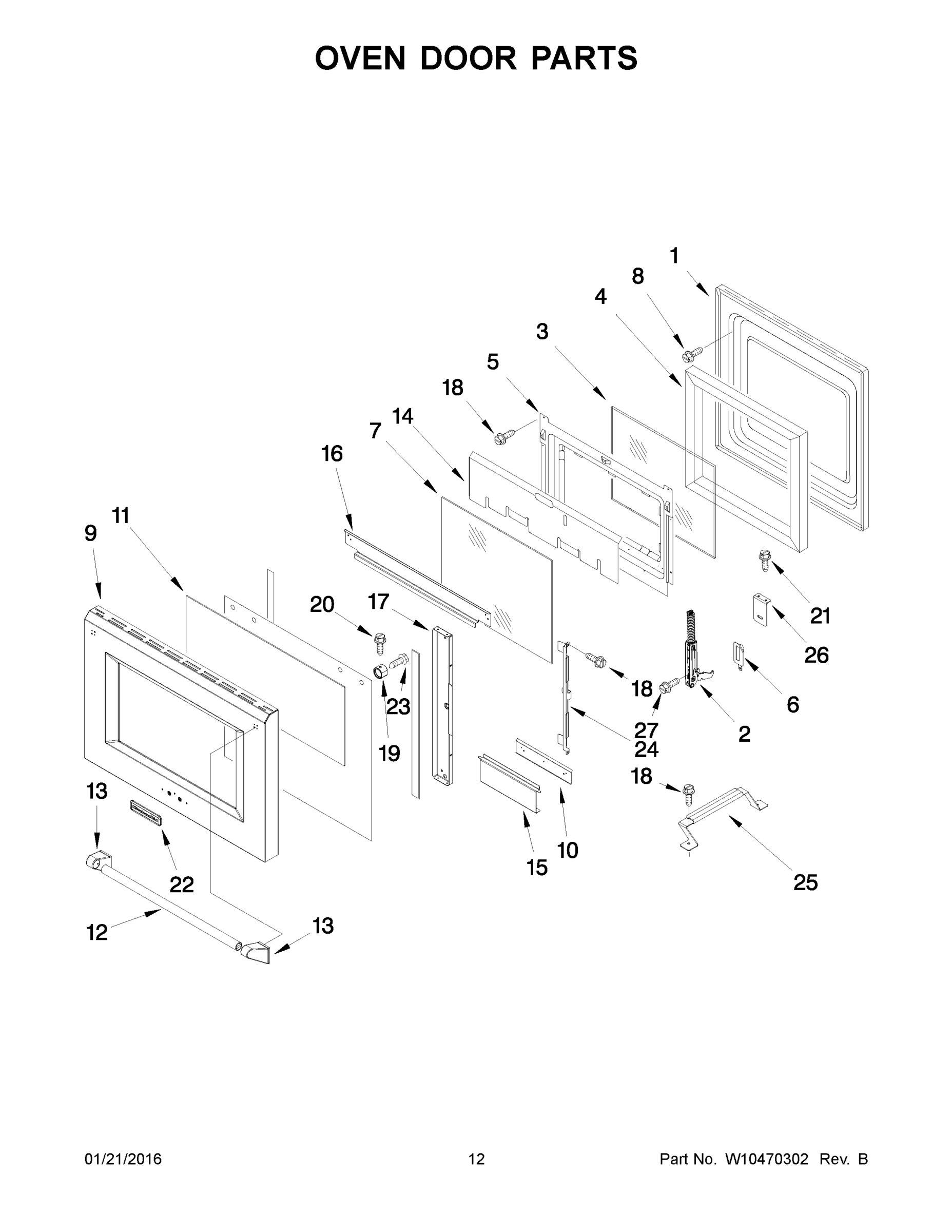 07 - OVEN DOOR PARTS