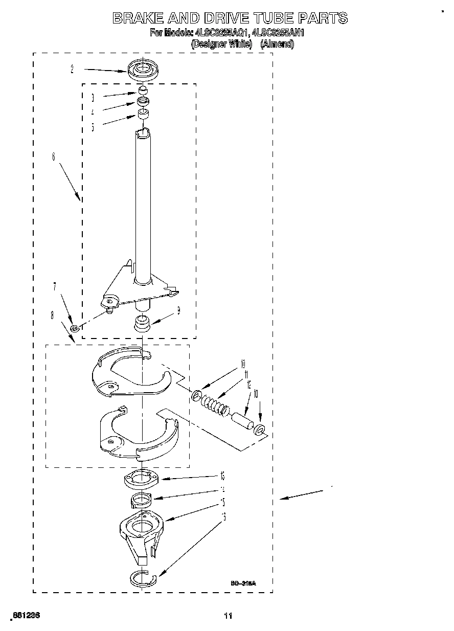 09 - BRAKE AND DRIVE TUBE