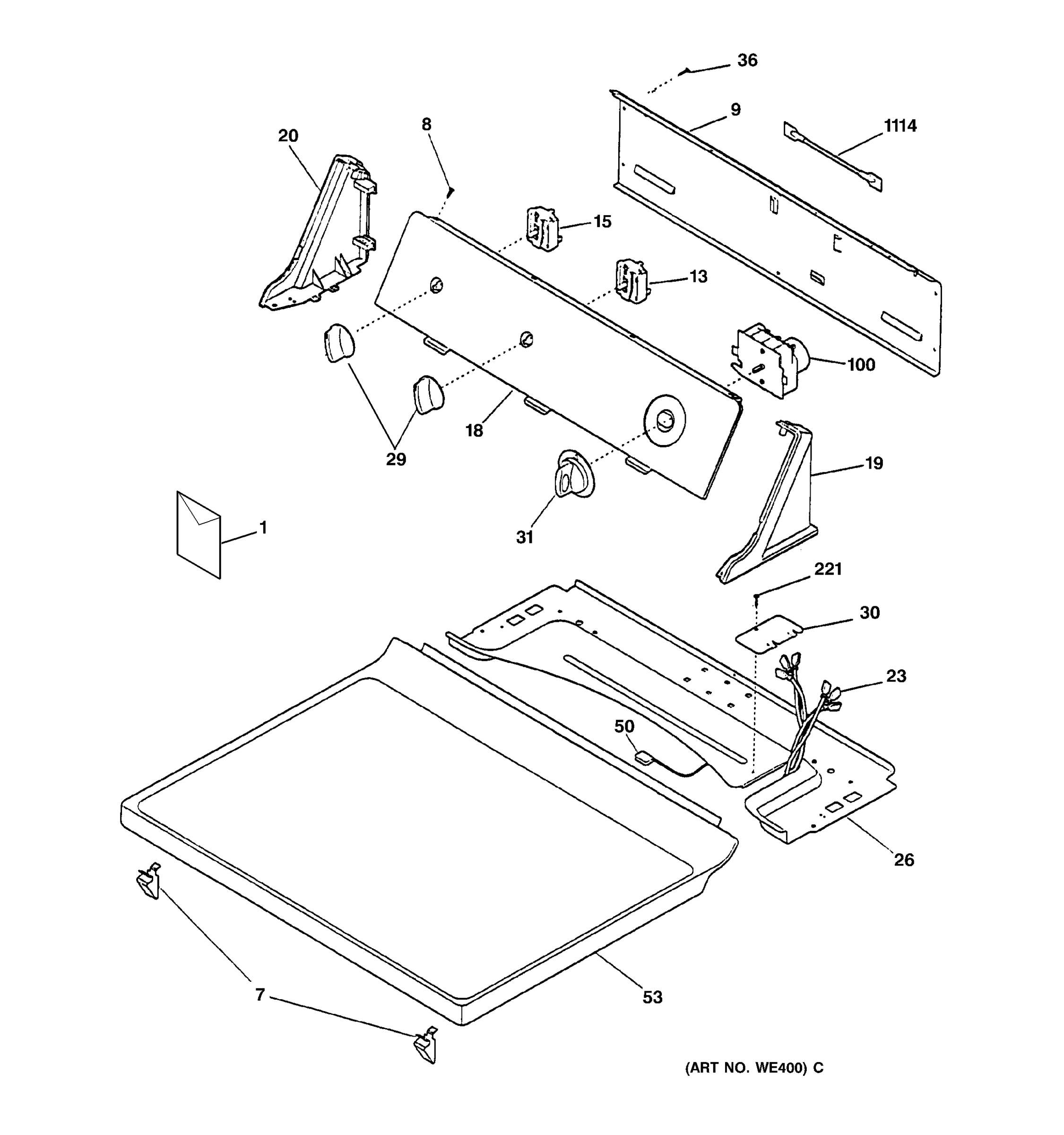 CONTROLS & TOP PANEL