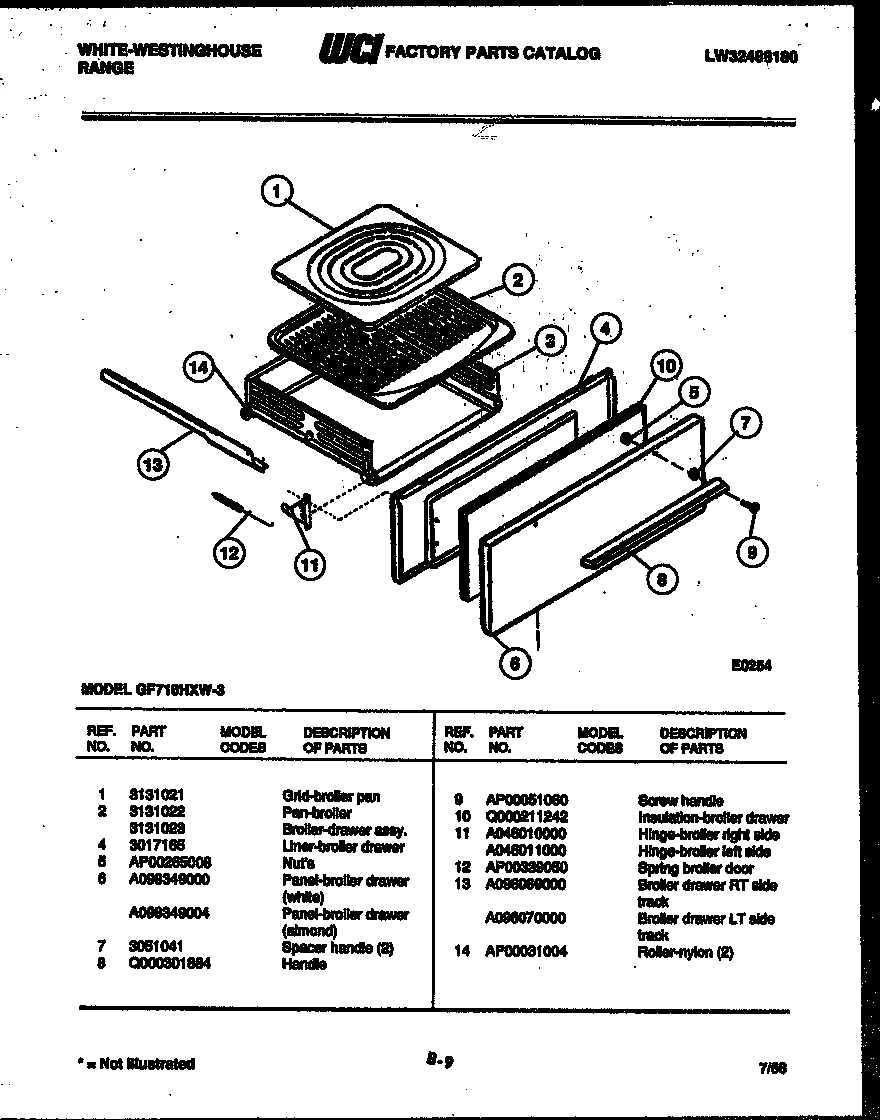 05 - BROILER DRAWER PARTS