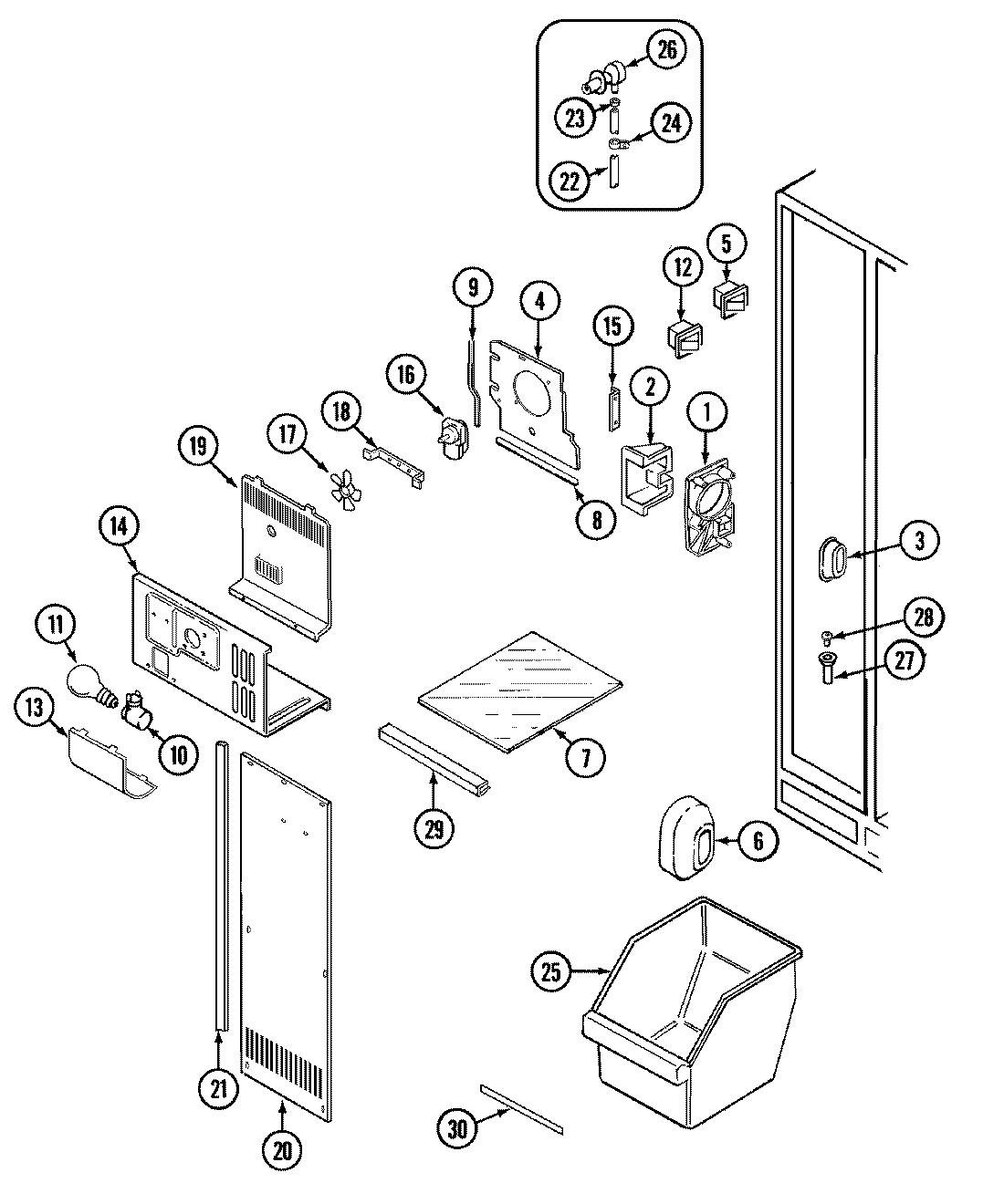 01 - FREEZER COMPARTMENT