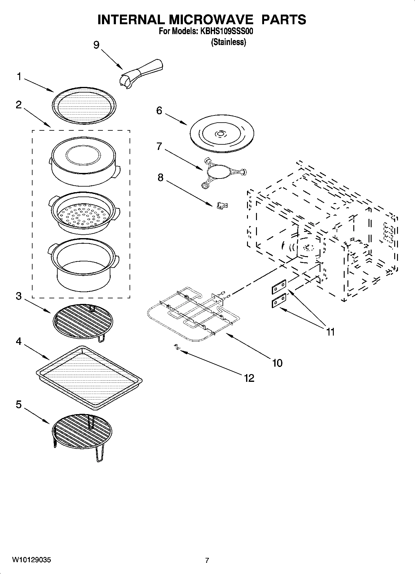 05 - INTERNAL MICROWAVE PARTS, OPTIONAL PARTS