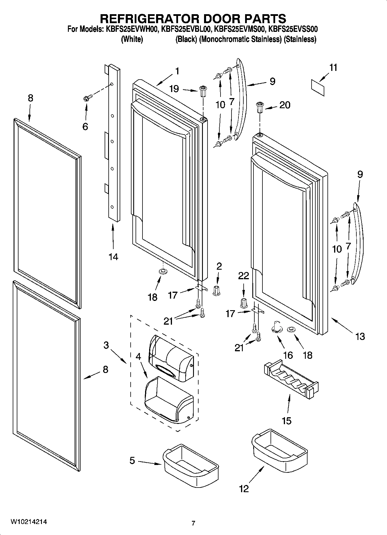04 - REFRIGERATOR DOOR PARTS