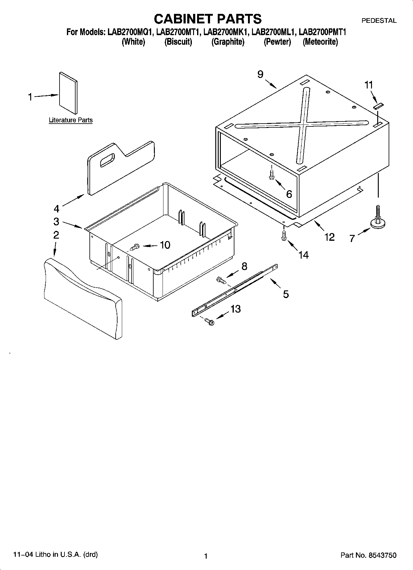 01 - CABINET PARTS