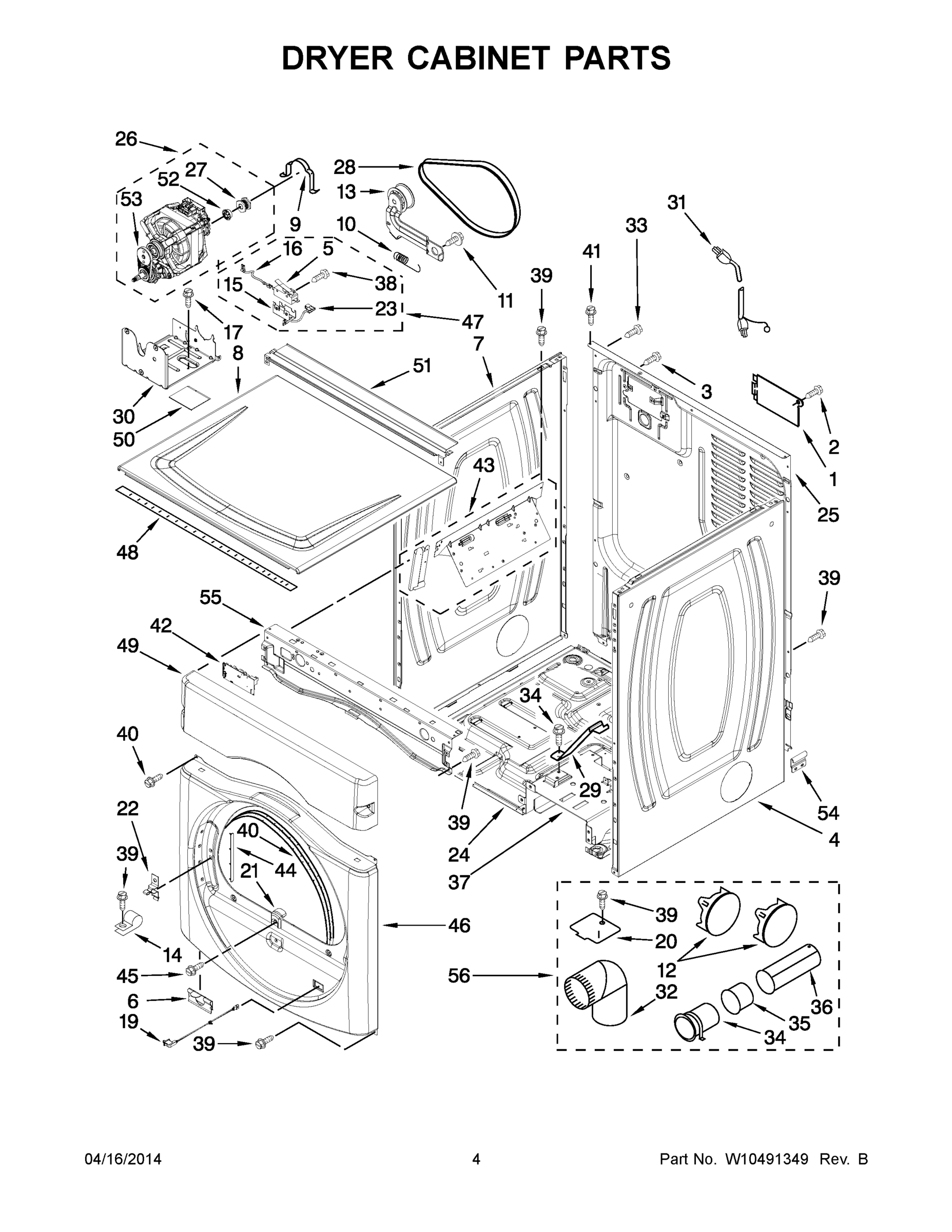03 - DRYER CABINET PARTS