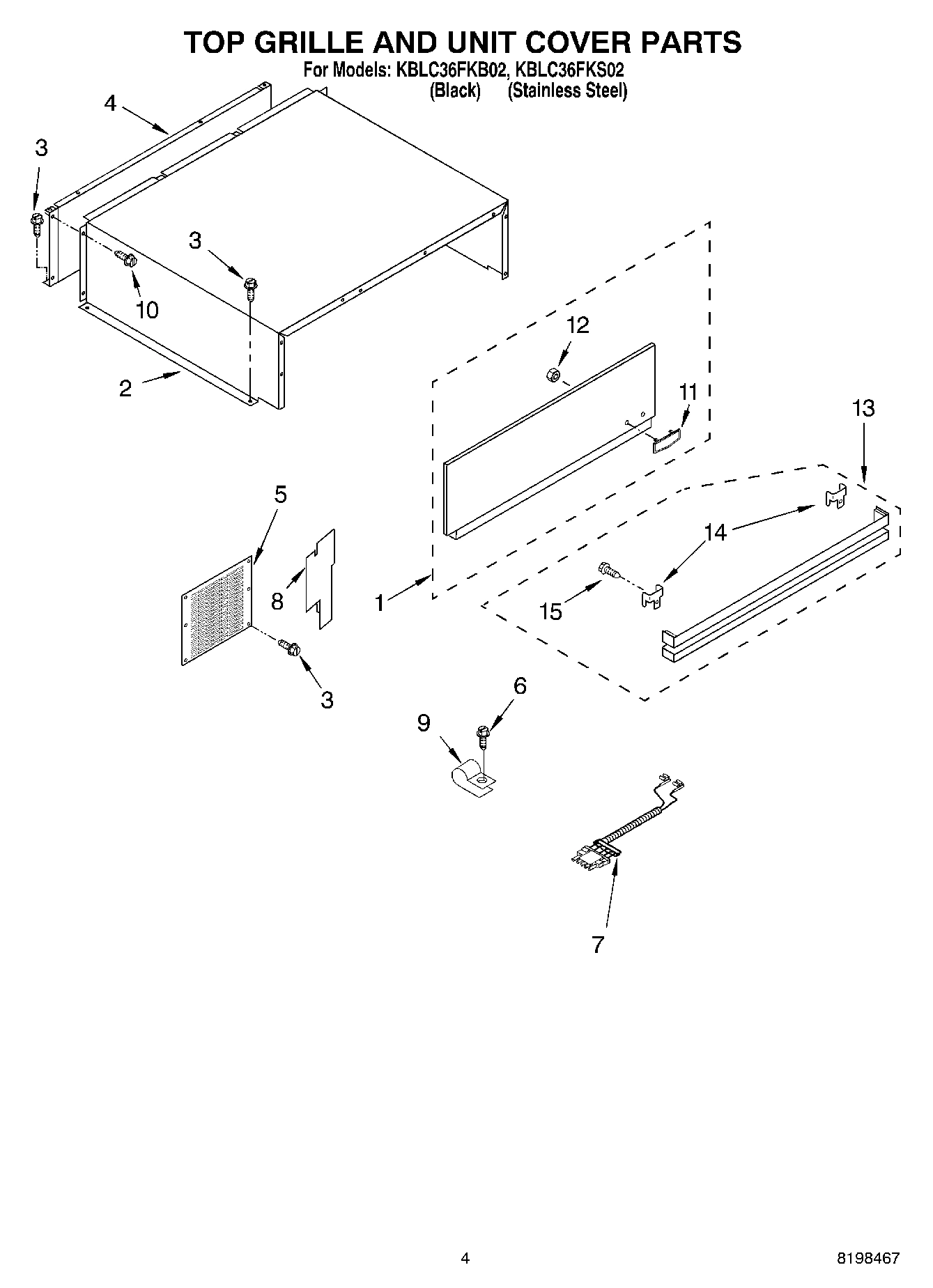 03 - TOP GRILLE AND UNIT COVER PARTS