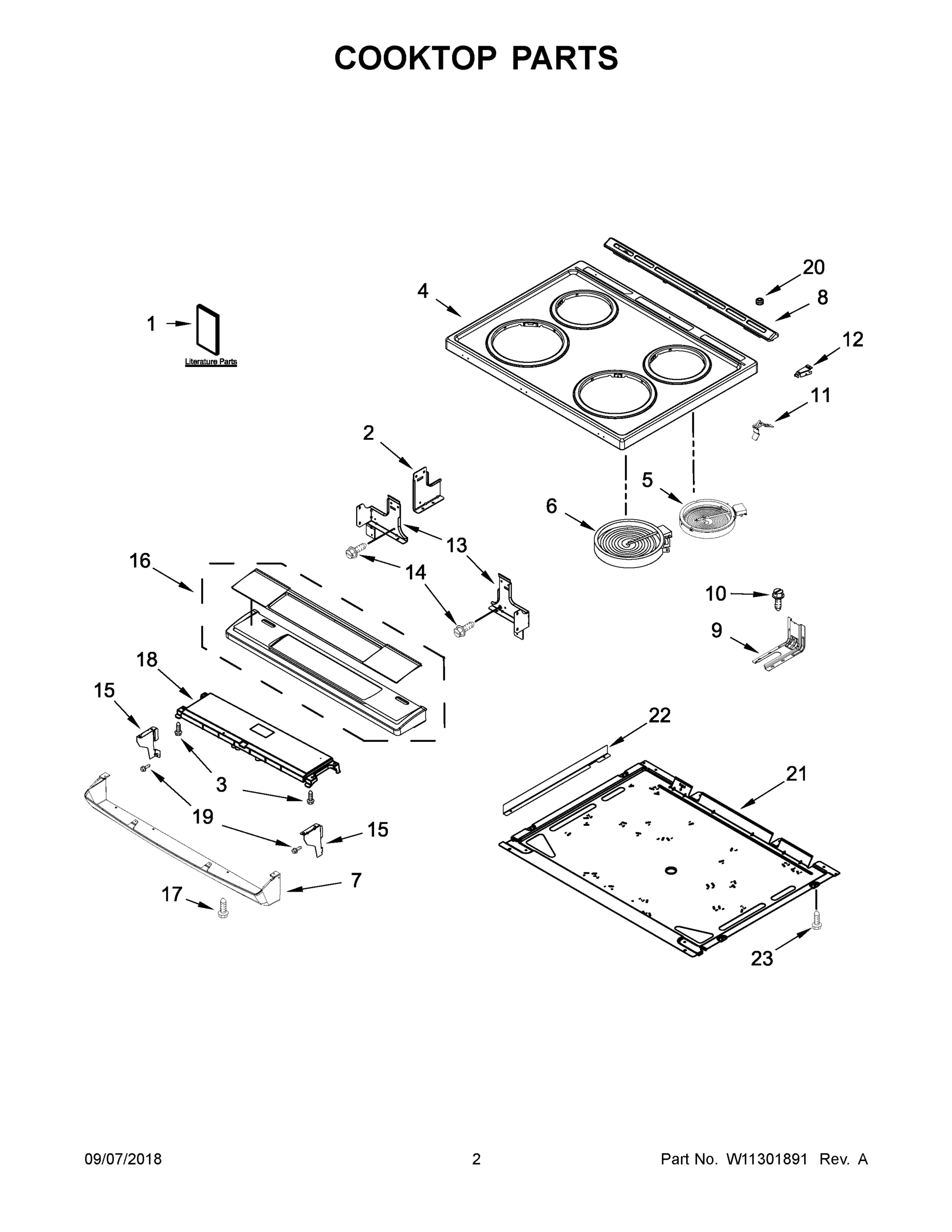 02 - COOKTOP PARTS