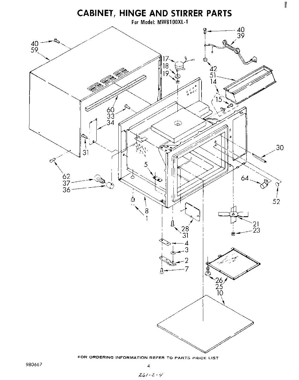 03 - CABINET, HINGE AND STIRRER