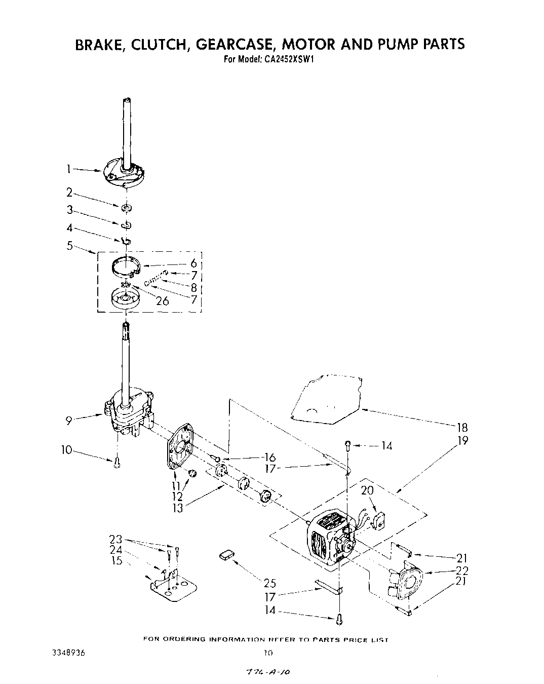 08 - BRAKE, CLUTCH, GEARCASE, MOTOR AND PUMP