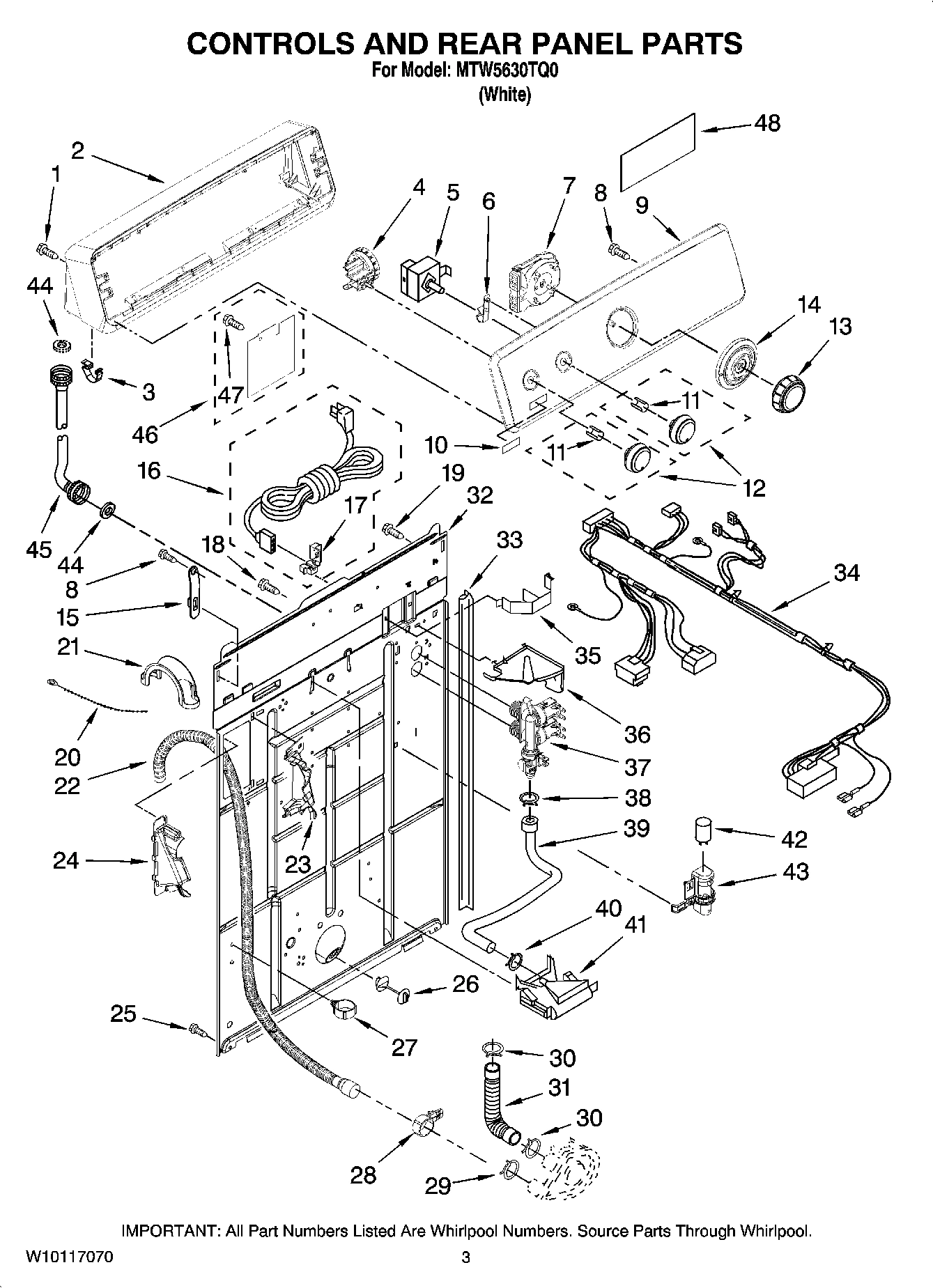 02 - CONTROLS AND REAR PANEL PARTS