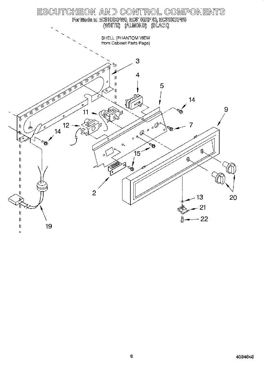 04 - ESCUTCHEON AND CONTROL COMPONENTS