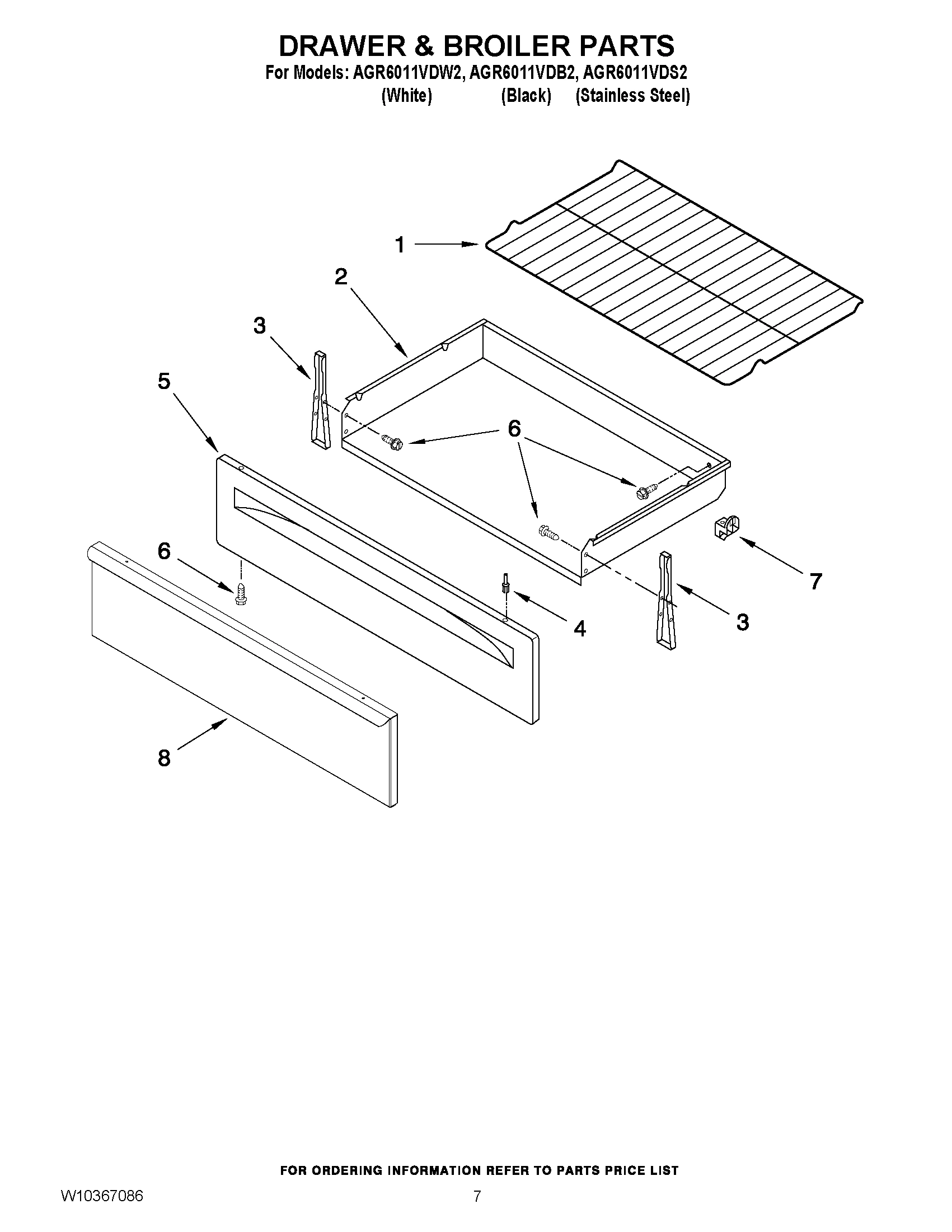 05 - DRAWER & BROILER PARTS