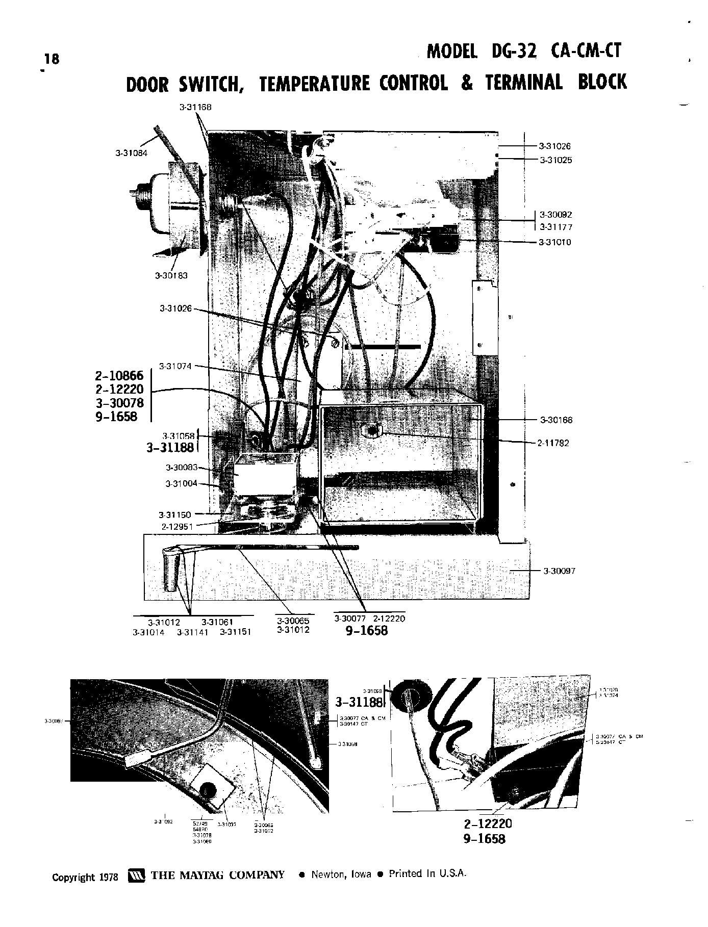 05 - DOOR SWITCH, TEMP CONTROL & TERMINAL BLK