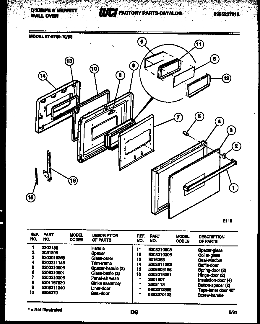 04 - LOWER OVEN DOOR PARTS