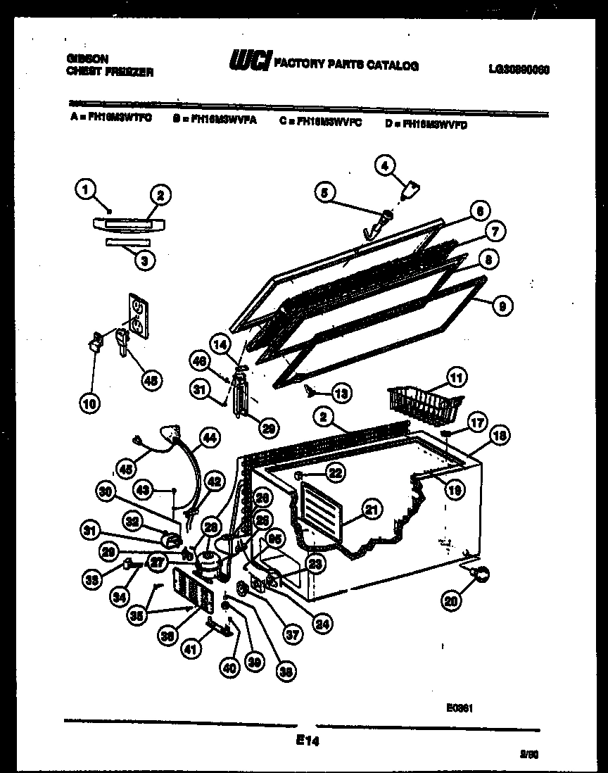 02 - CHEST FREEZER PARTS