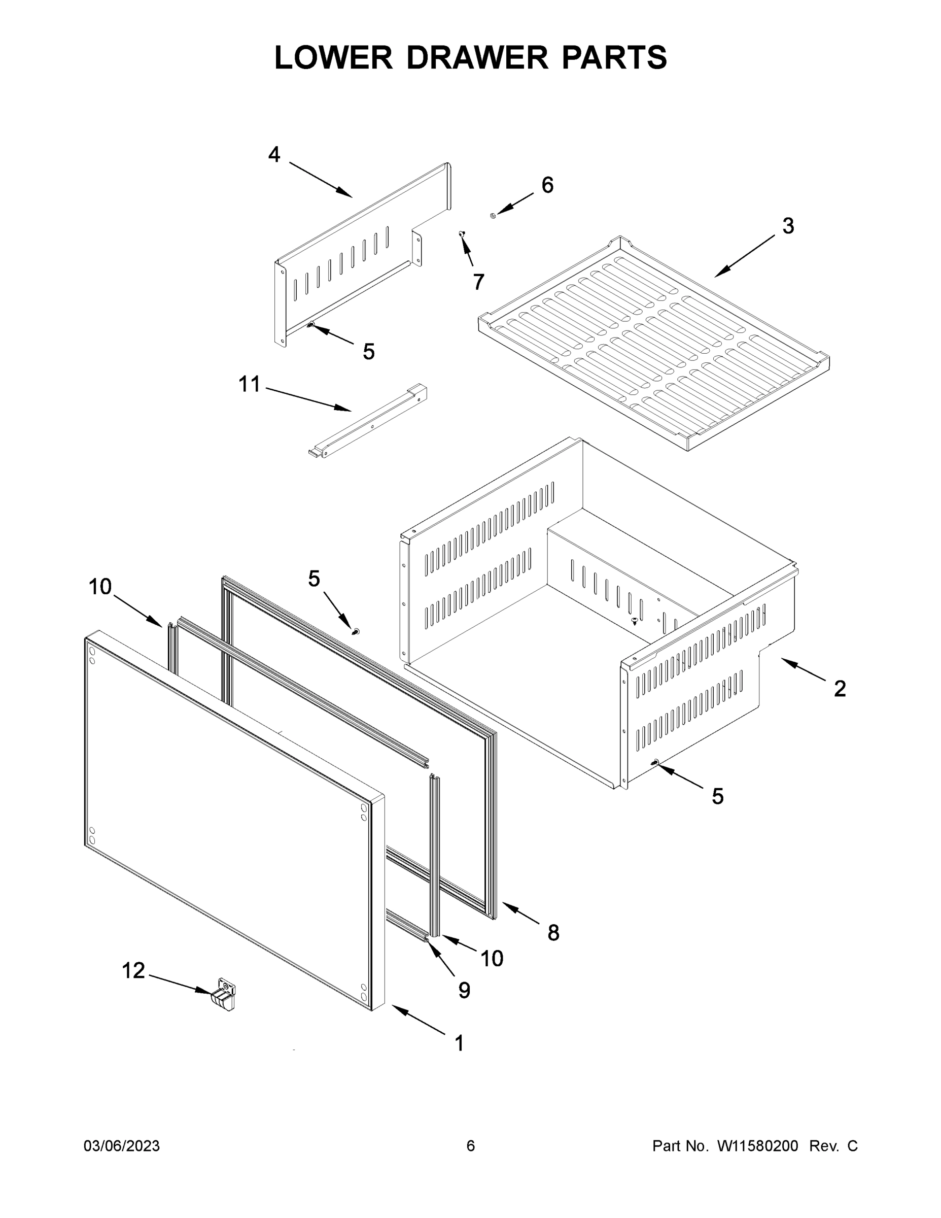 04 - LOWER DRAWER PARTS