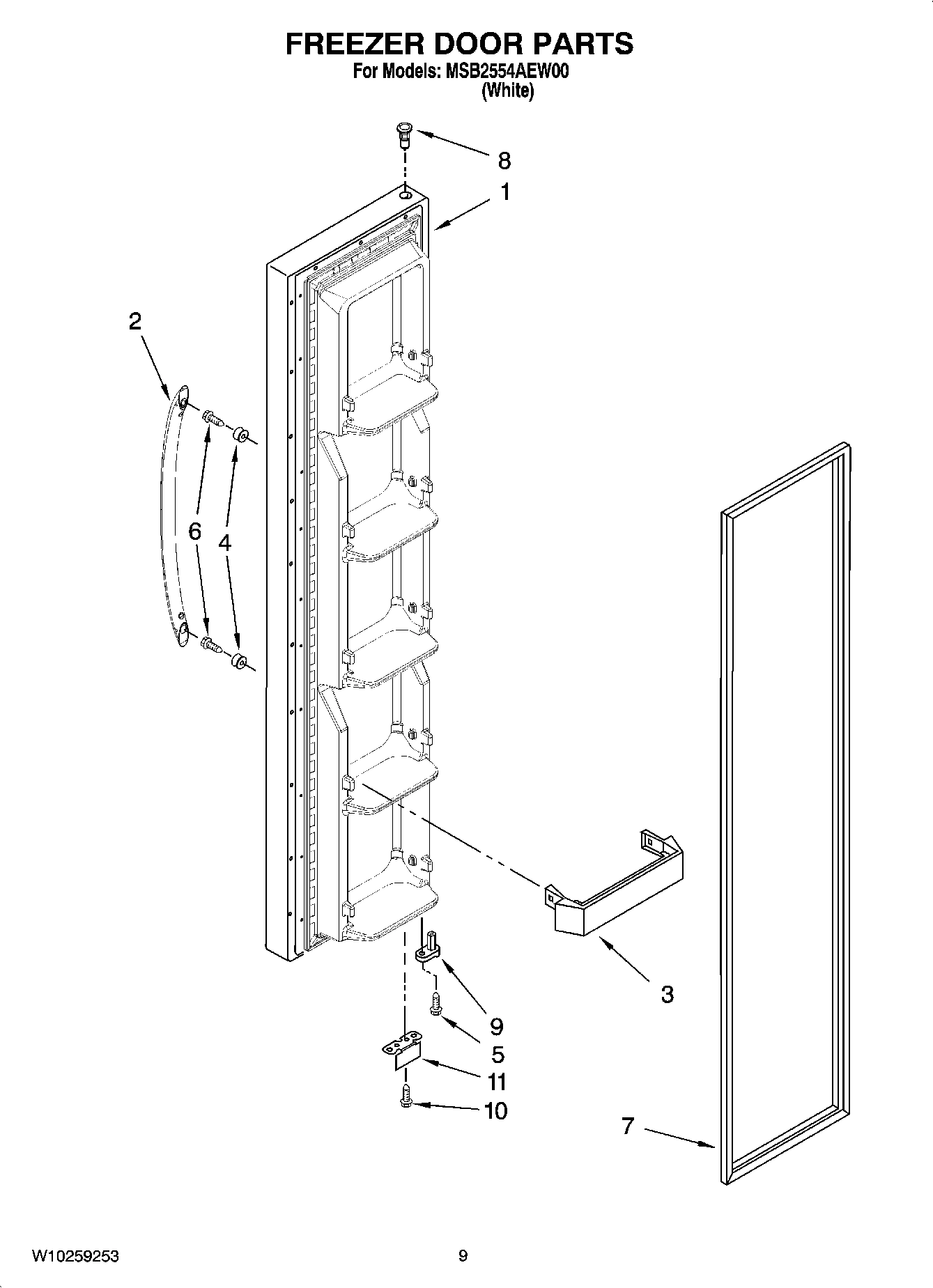 06 - FREEZER DOOR PARTS