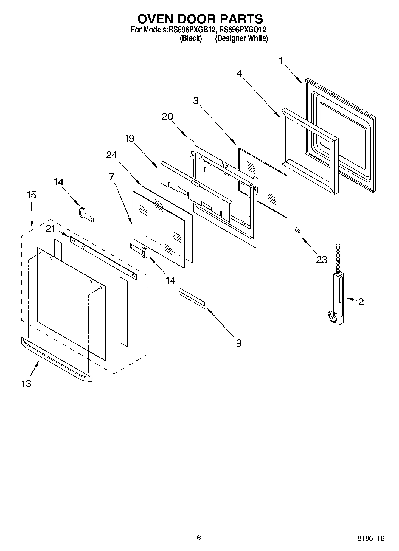 04 - OVEN DOOR PARTS