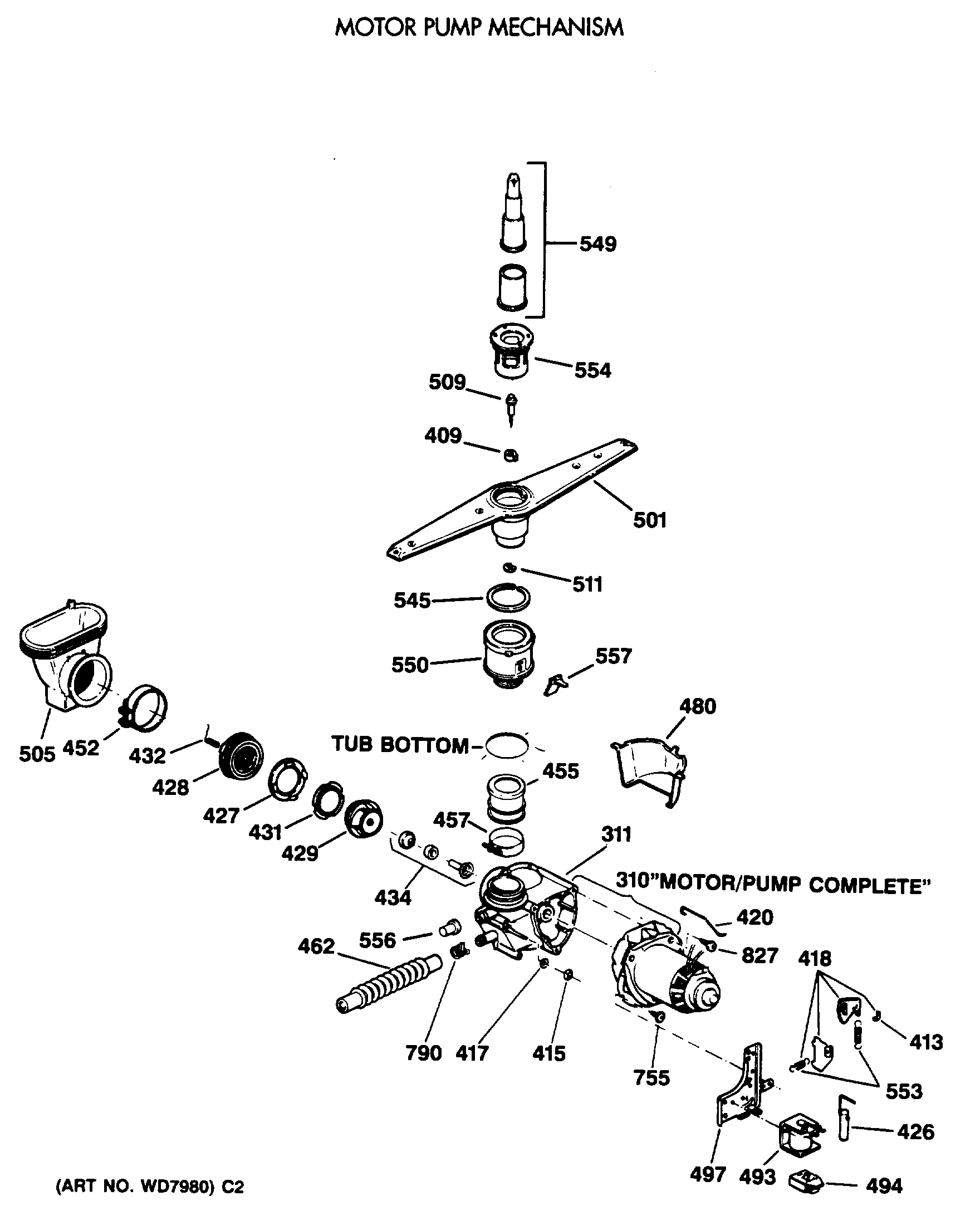 MOTOR PUMP MECHANISM