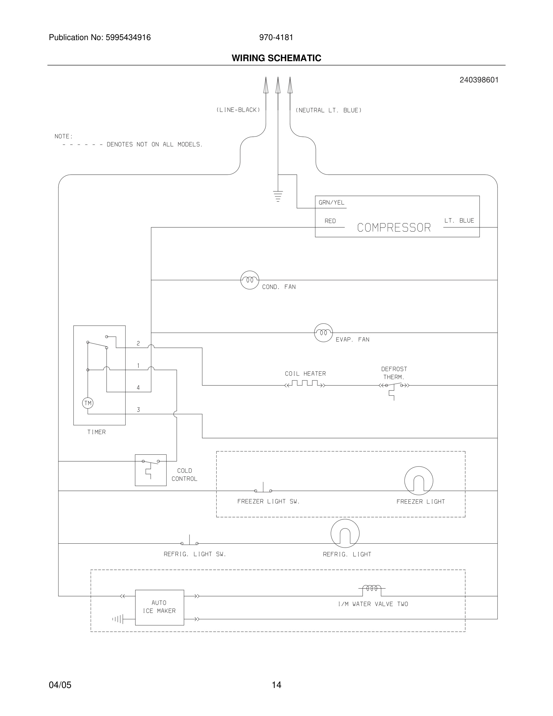 14 - WIRING SCHEMATIC