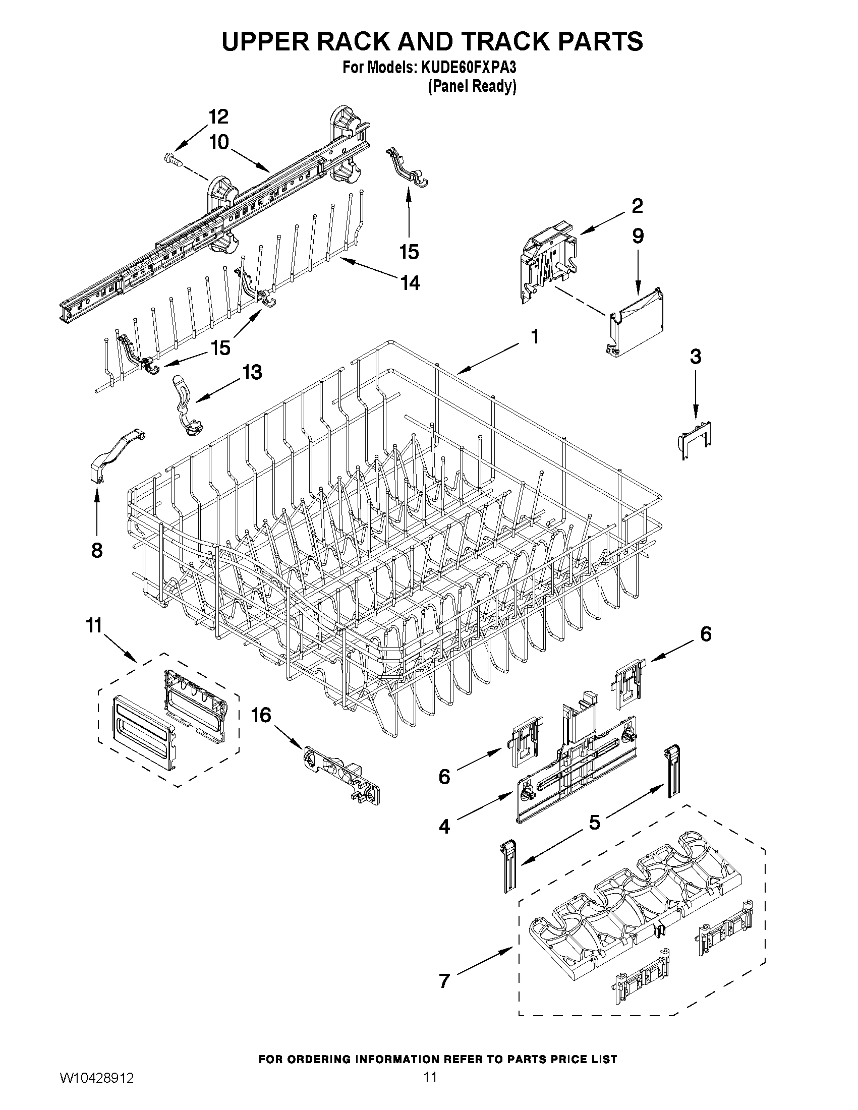 09 - UPPER RACK AND TRACK PARTS