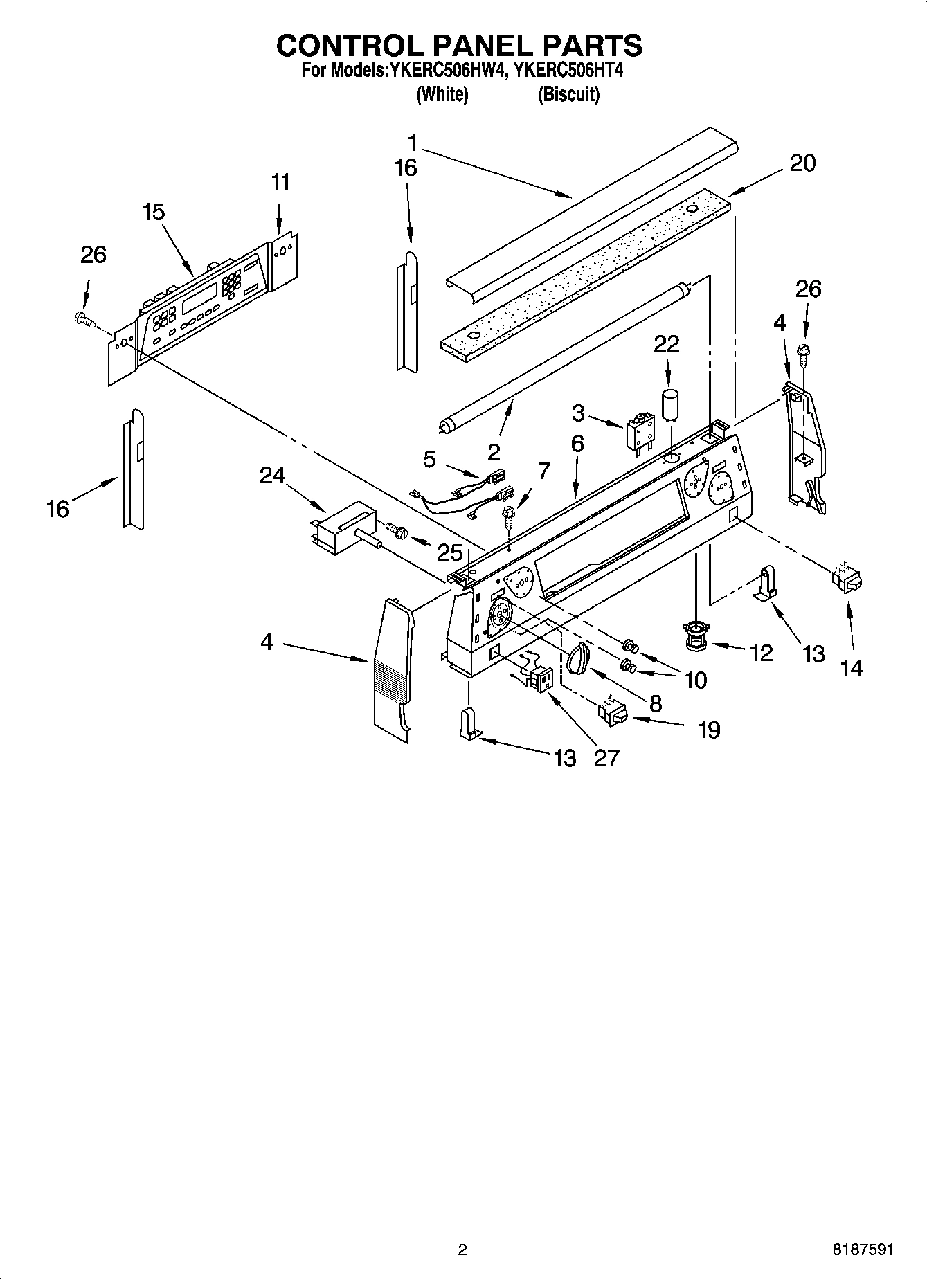 02 - CONTROL PANEL PARTS