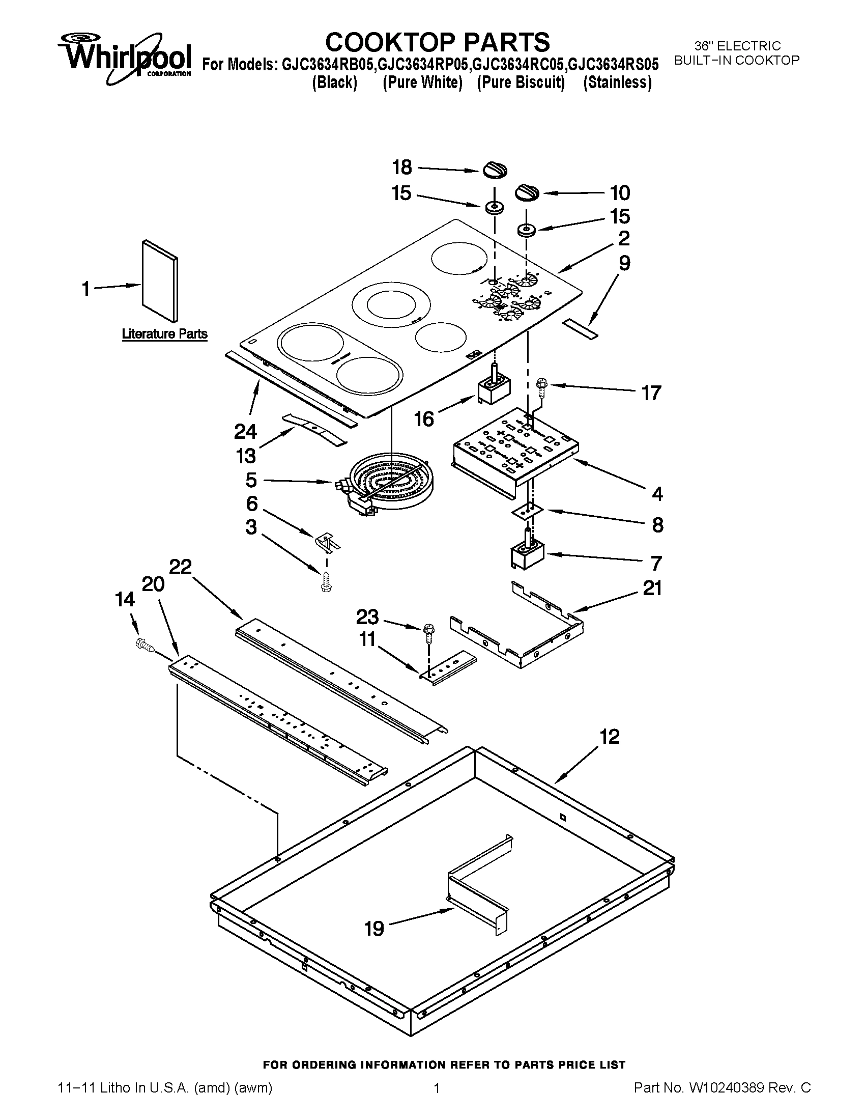 01 - COOKTOP PARTS