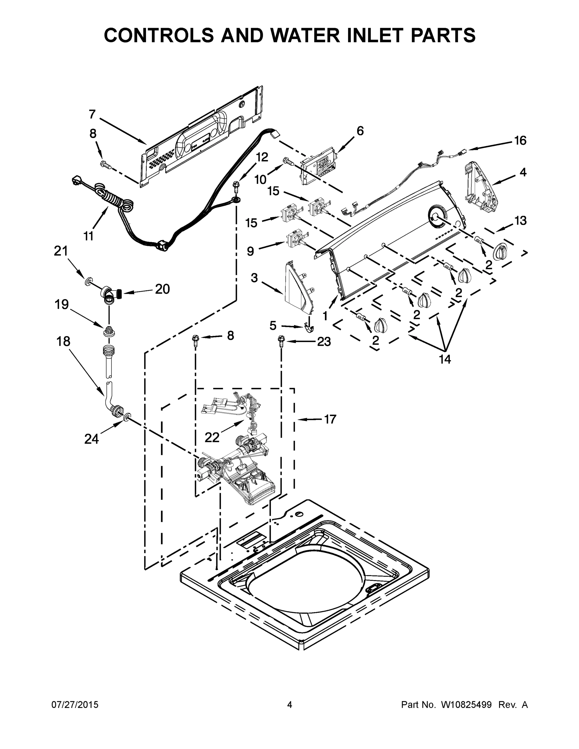 03 - CONTROLS AND WATER INLET PARTS