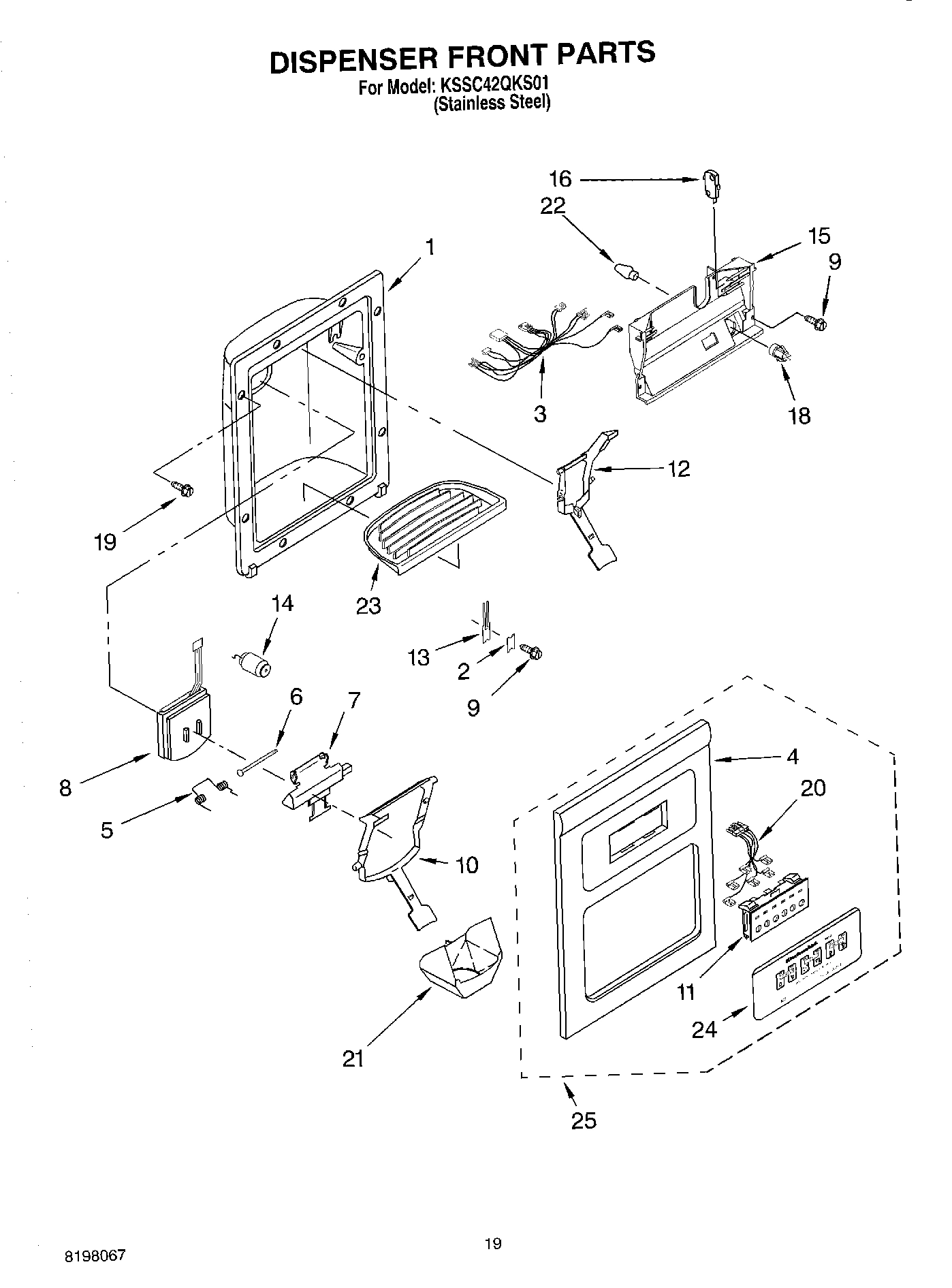 12 - DISPENSER FRONT